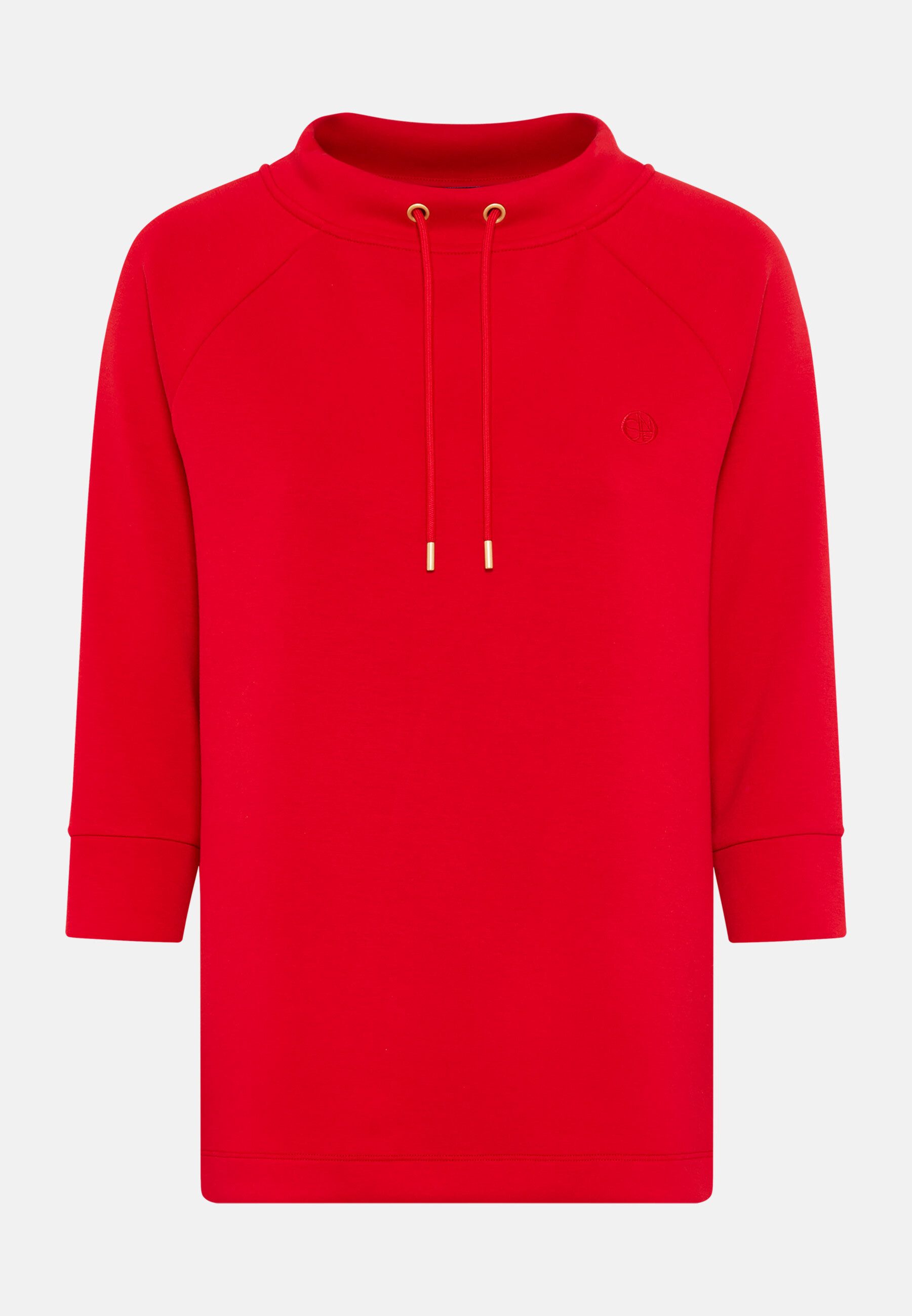 Olsen Sweatshirt Sweatshirt mit Turtle-Neck und Bindeband