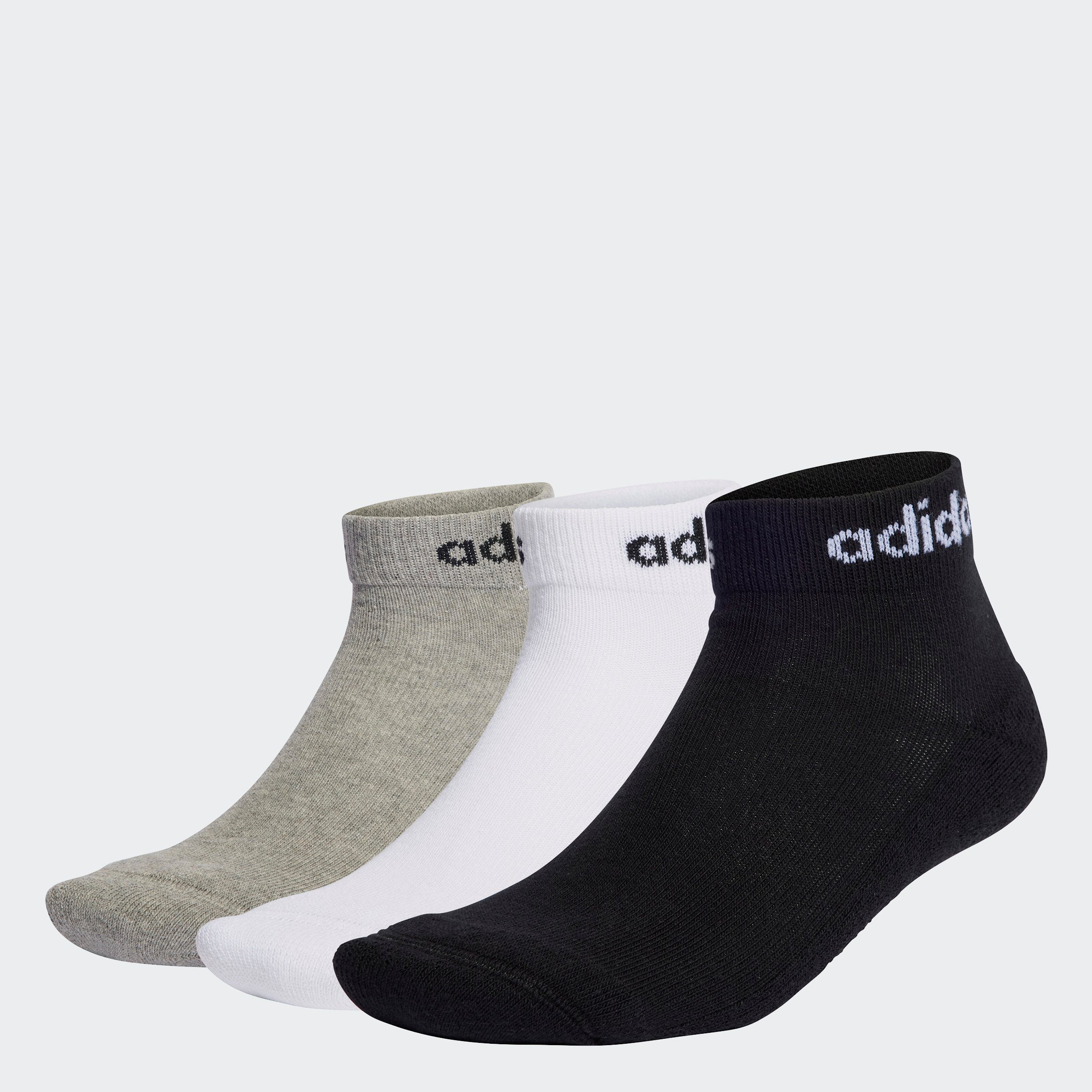 adidas Performance Funktionssocken LINEAR CUSHIONED ANKLE SOCKEN, 3 PAAR (3 günstig online kaufen
