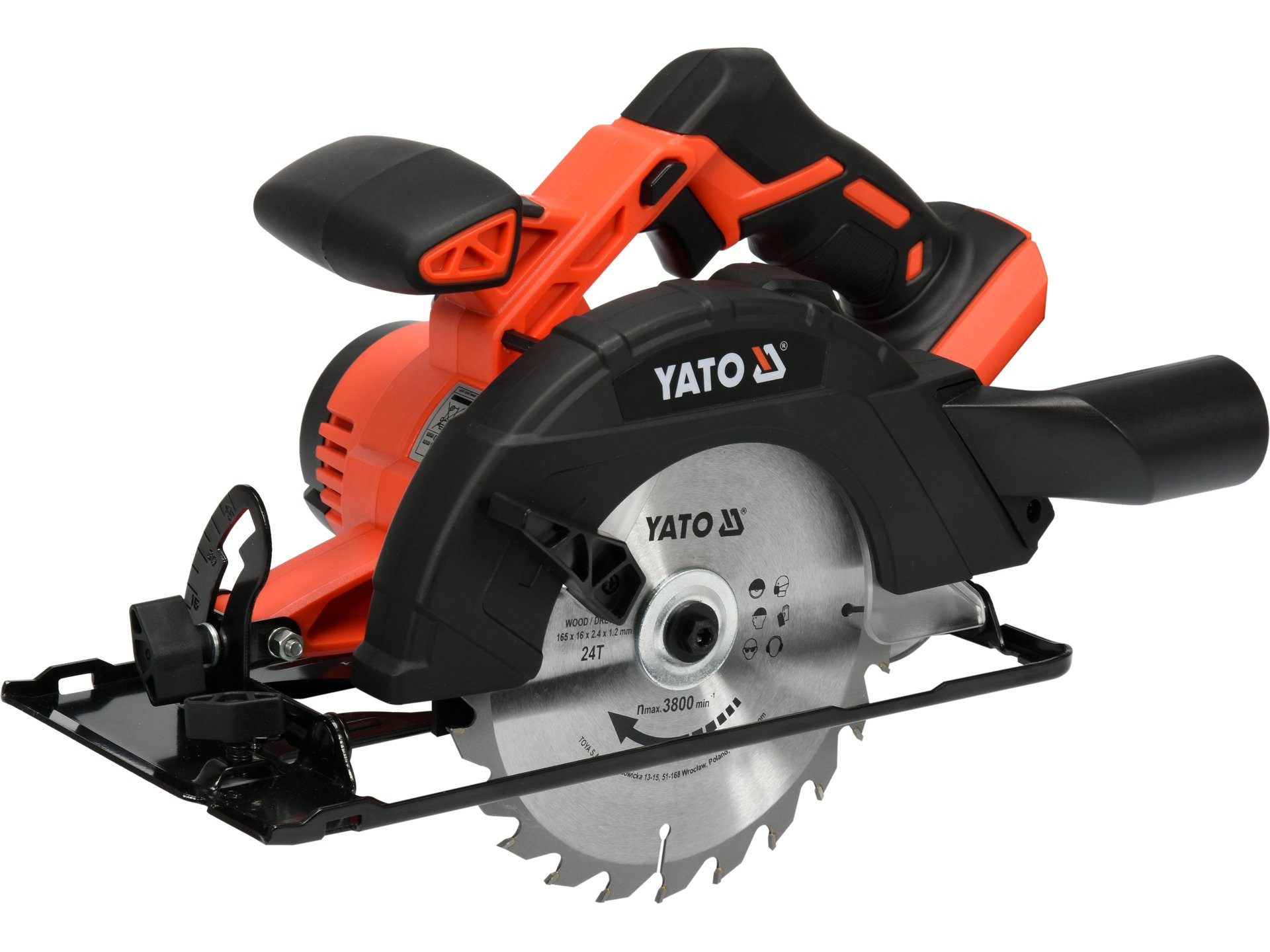 Yato Akku-Handkreissäge Akku Handkreissäge 165mm 18V (ohne Akku), Akku Handkreissäge 165mm 18V (ohne Akku)