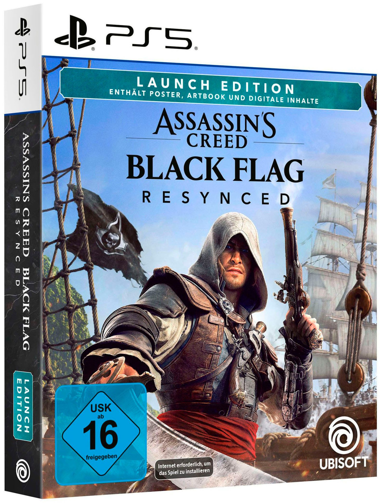 PlayStation 5 PS5 Disk Edition (Slim) inkl. Assassin’s Creed Black Flag Resynced 1TB