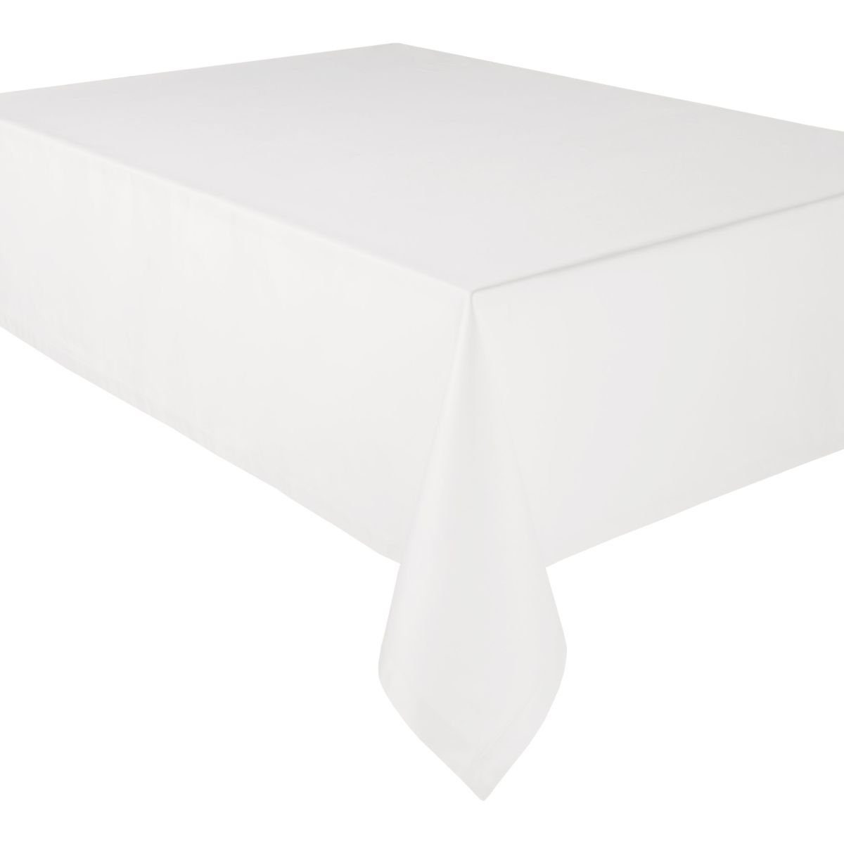 Curt Bauer Tischdecke Tischwäsche-Satin Gent offwhite 160 cm x 250 cm