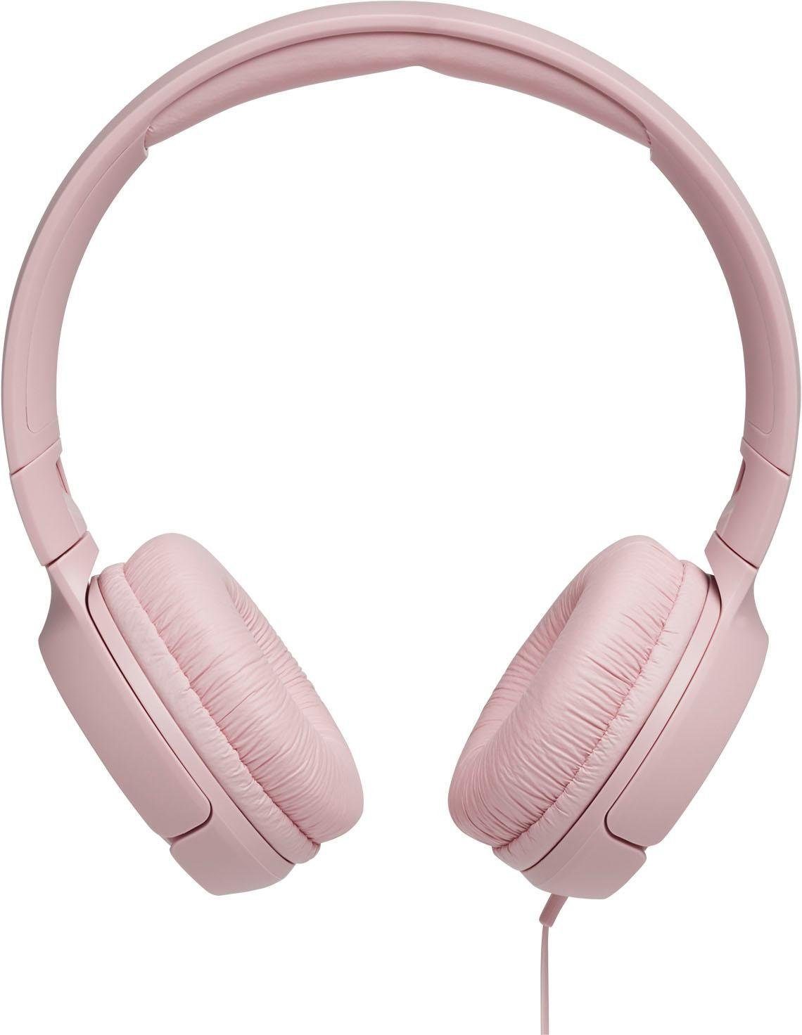 JBL TUNE 500 On-Ear-Kopfhörer (Sprachsteuerung, Google Assistant, Siri) rosa