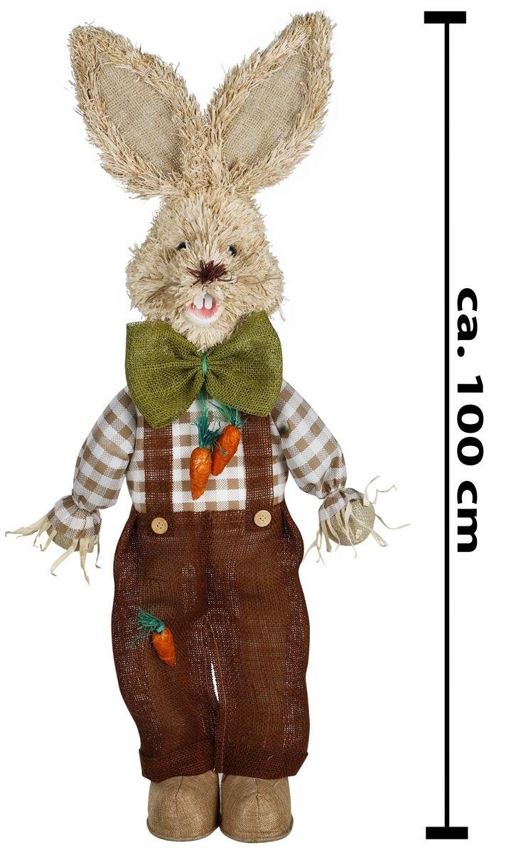 Bambelaa! Osterhase Bambelaa! Osterhasen Deko Stroh Pärchen Dekoration ca. 100 cm 1 Paar