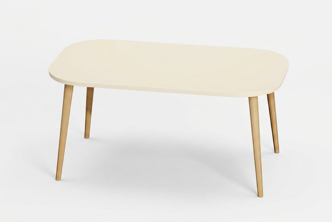 JVmoebel Couchtisch Moderner Kaffeetisch aus Holz in elegantem Beige (Packung), Made in Europe