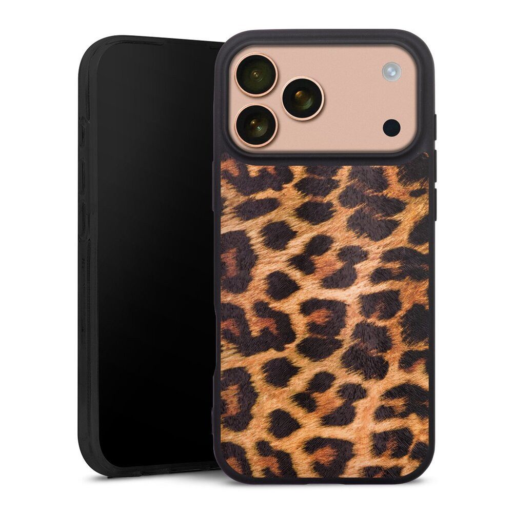DeinDesign Handyhülle Leopard Fell Animalprint Leo Print, Apple iPhone 17 Pro Max Silikon Hülle Premium Case Handy Schutzhülle