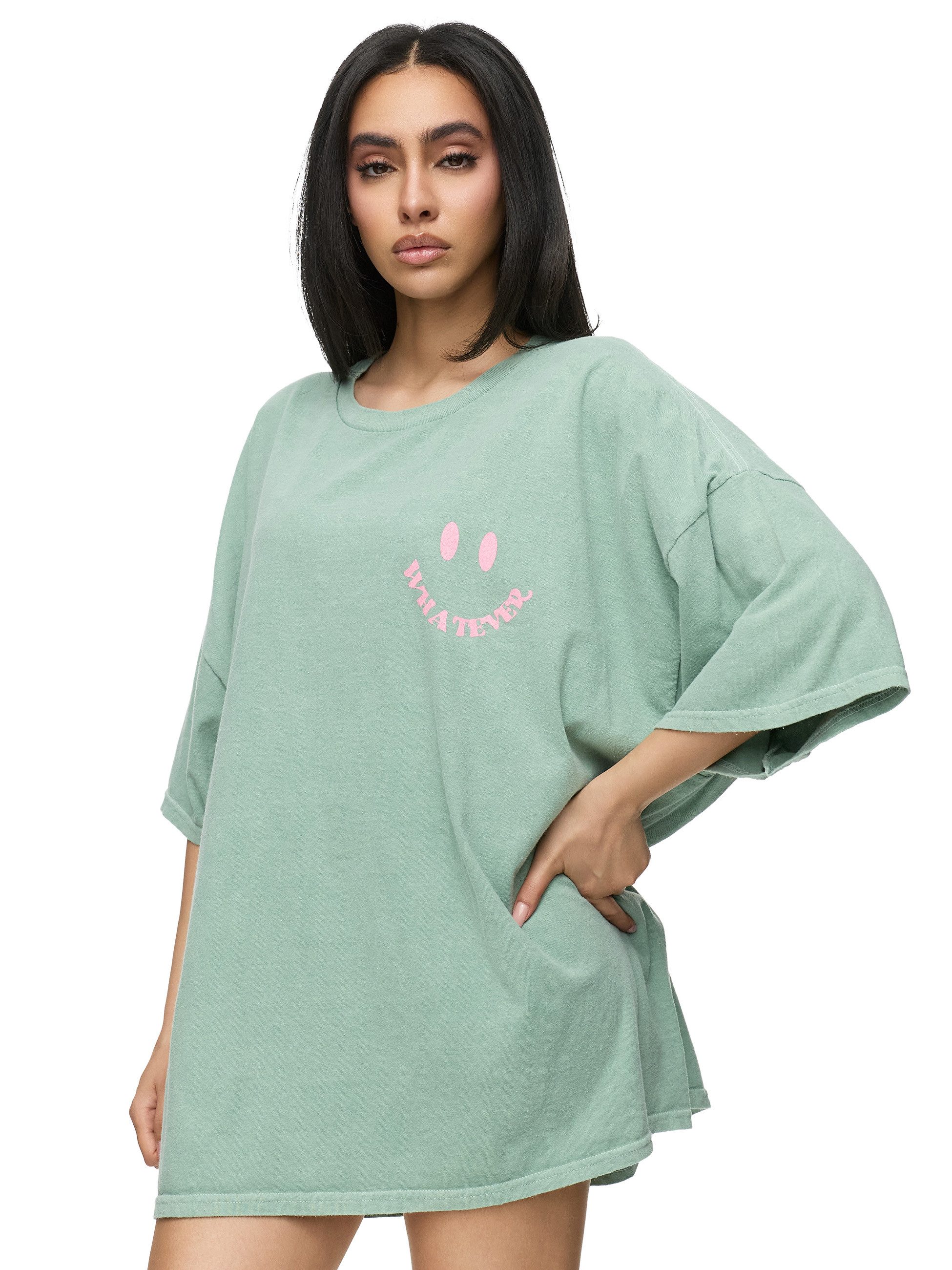 Worldclassca T-Shirt Worldclassca Oversized Print WHATEVER günstig online kaufen