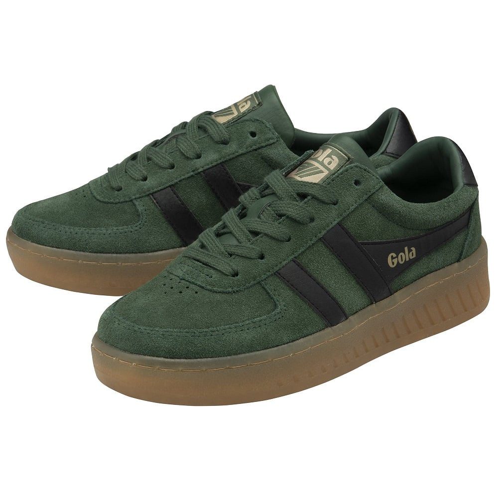 Gola Grandslam Wildleder 2025 immergrün/schwarz Damen Sneaker günstig online kaufen