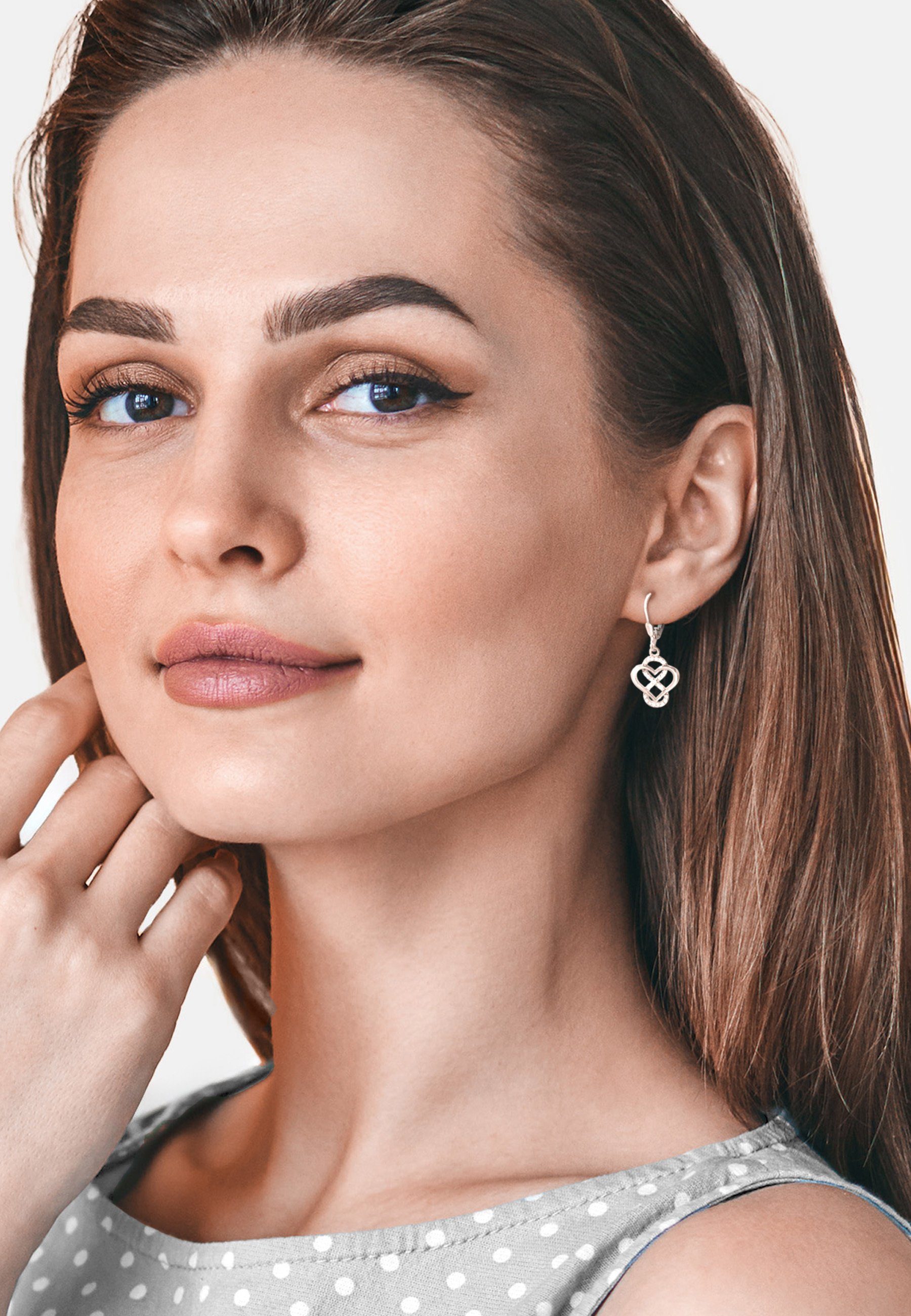 Sofia Milani Paar Ohrhänger Herz Unendlich, 925 Silber Damen Schmuck - E221 günstig online kaufen