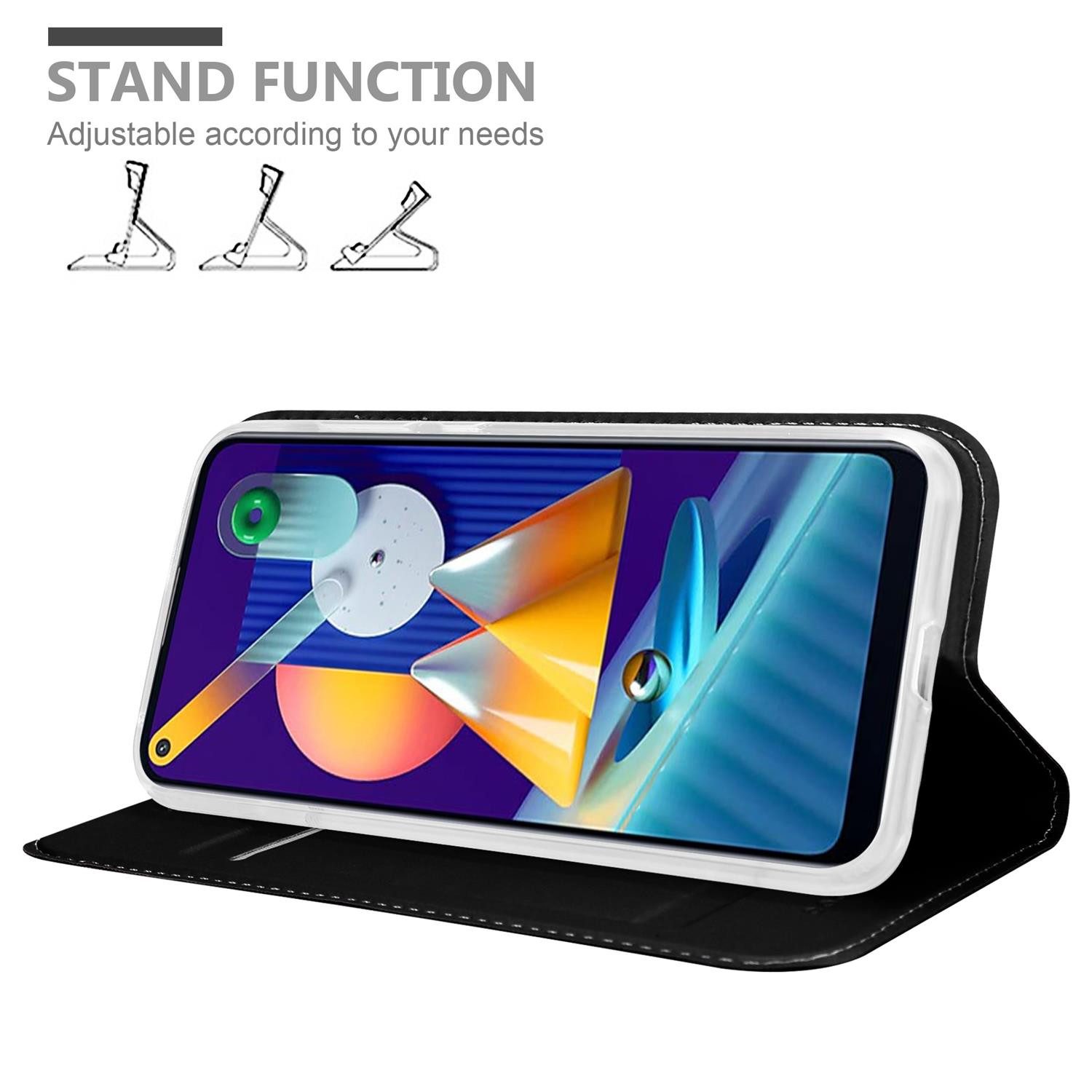 Cadorabo Handyhülle für Samsung Galaxy A11 / M11 Hülle Samsung Galaxy A11 / M11, Schutzhülle Hülle mit Standfunktion, Magnetverschluss und Kartenfach