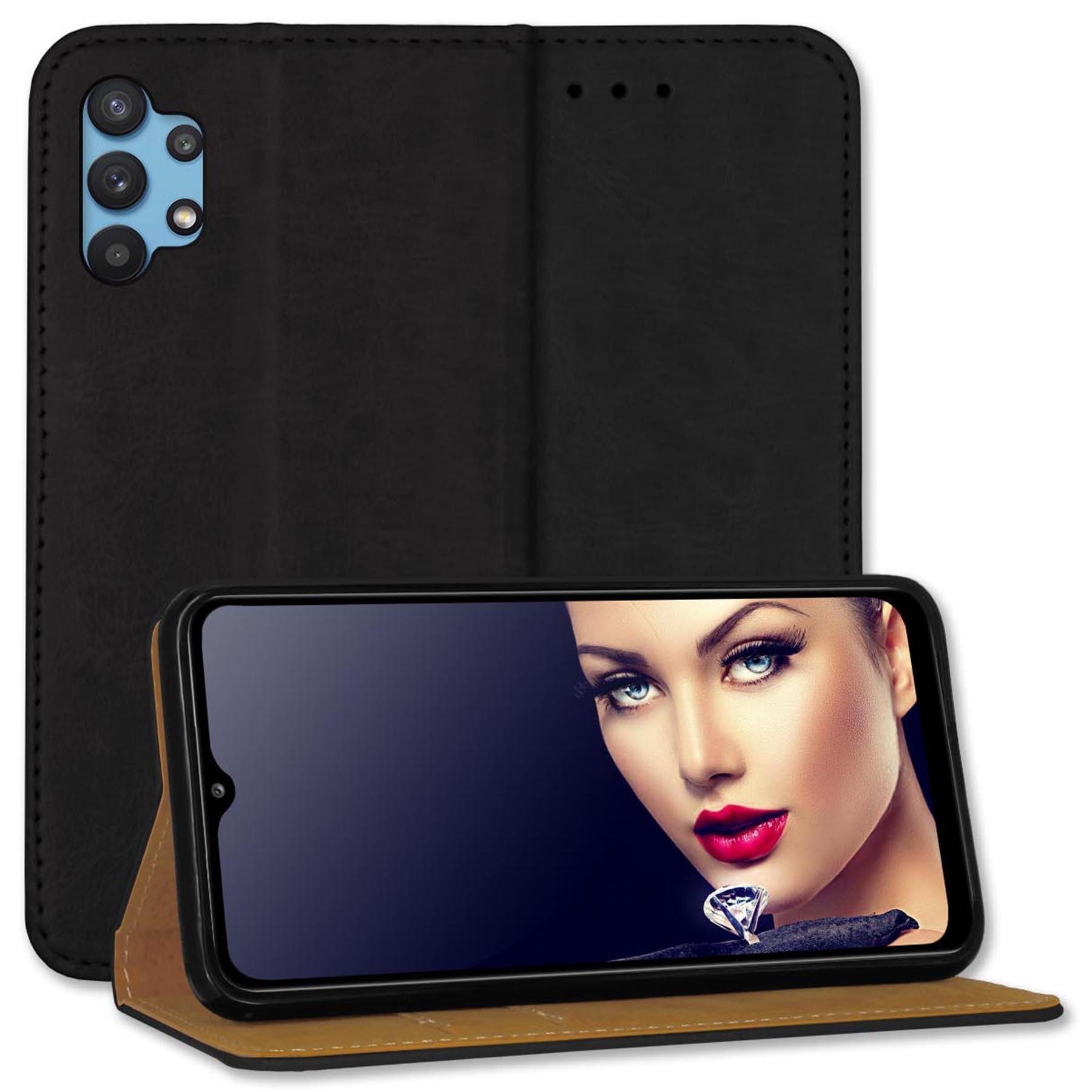 mtb more energy Smartphone-Hülle Bookstyle Business - Farbe schwarz, für: Samsung Galaxy A32 4G (SM-A325, 6.4)