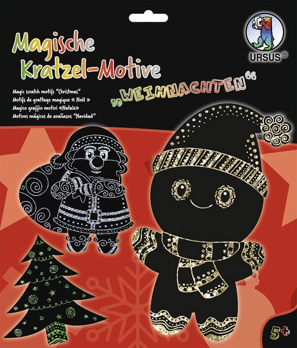 Ursus - Ludwig Bähr Bastelfilz Magische Kratzel-Motive Weihnachten