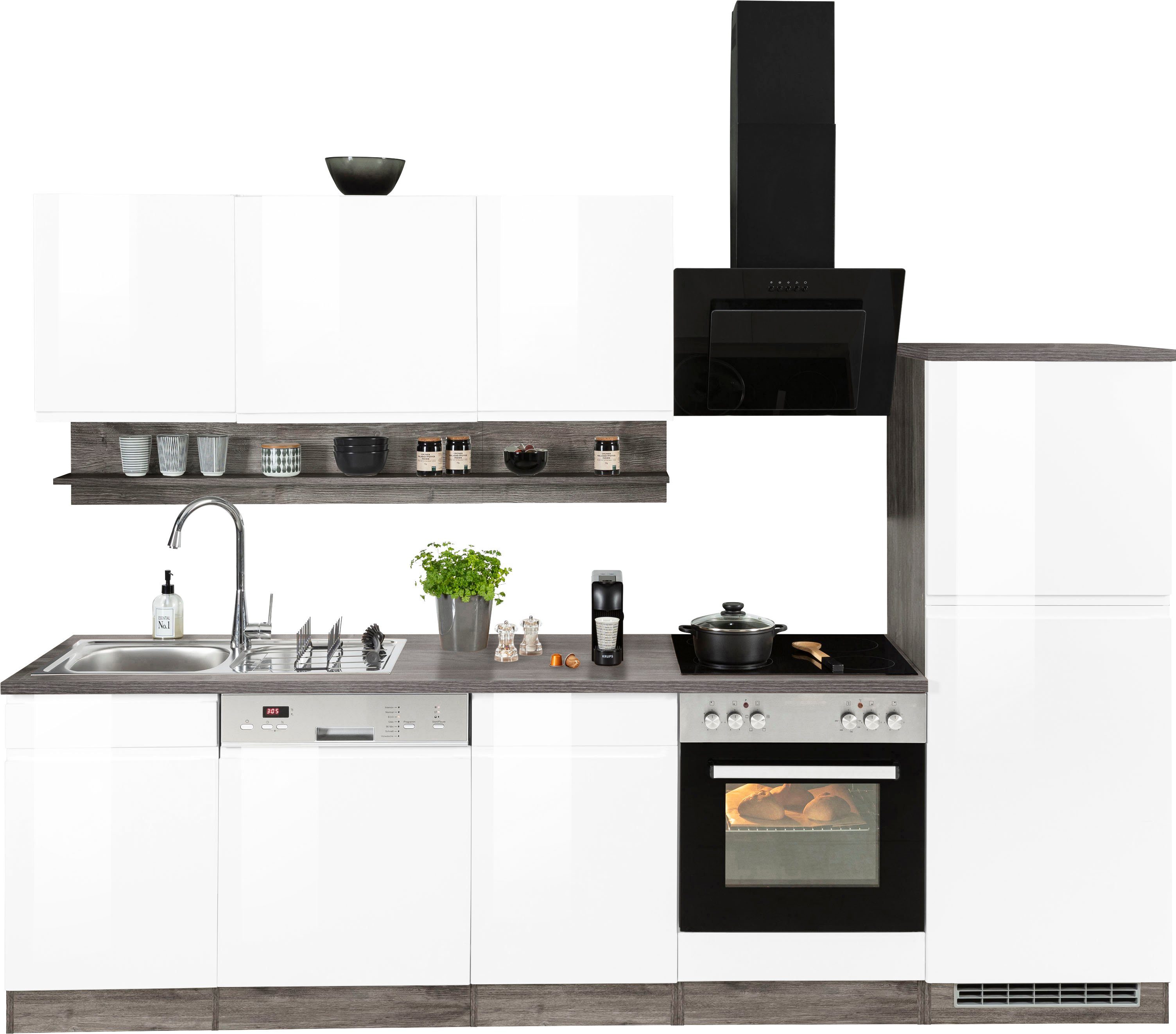 KOCHSTATION Küchenzeile KS-Virginia, Breite 280 cm, günstig online kaufen
