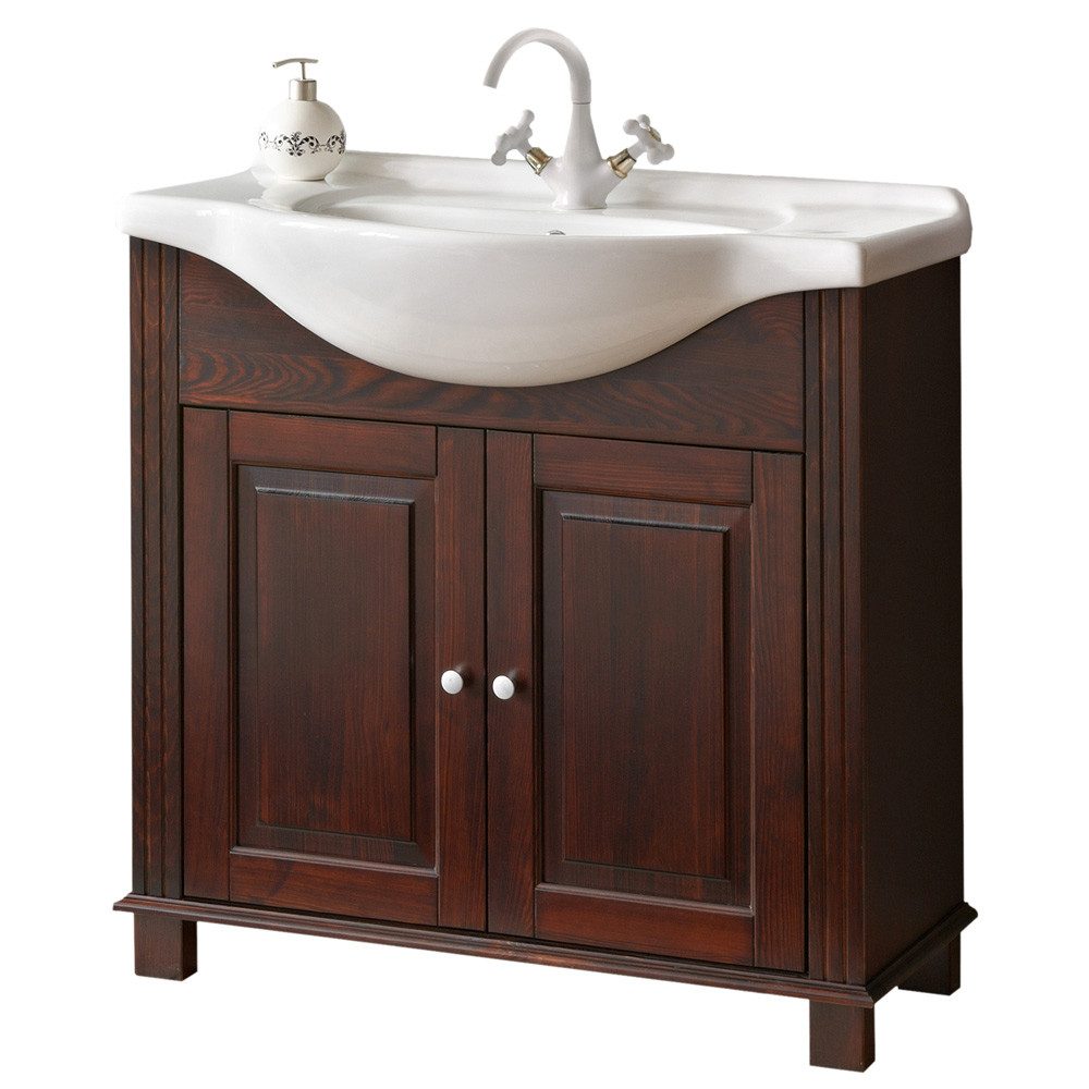 Lomadox Waschtisch AVEIRO-56, braun 85/83/49 cm günstig online kaufen