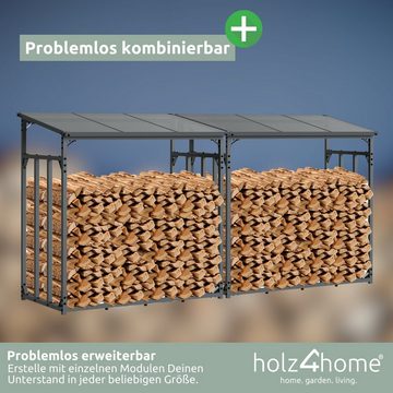 holz4home Kaminholzregal holz4home Kaminholzregal Außen Holzlager, Größe: 140 x 70 x 145 cm