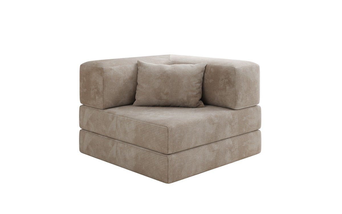 Luxusbetten24 Sessel Designer Sofa-Sessel Lazy, in Cord günstig online kaufen