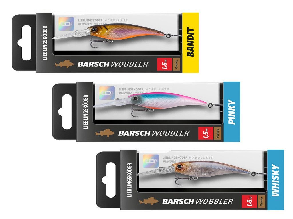 Lieblingsköder Kunstköder Barschwobbler Set - Lieblingsköder - 3 er Set Allround, (Allround, 1-St. Set Allround), Effektiver Lauf, Exzellente Verarbeitung