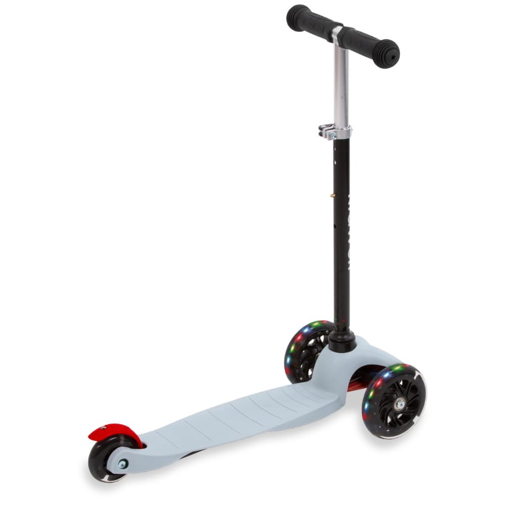 COIL Dreiradscooter Kinderroller, Tretroller, Dreirad-Balance-Roller, Cityroller, 10 km/h, ABEC-7-Lager, 3-stufige Lenkradverstellung, LED-Räder