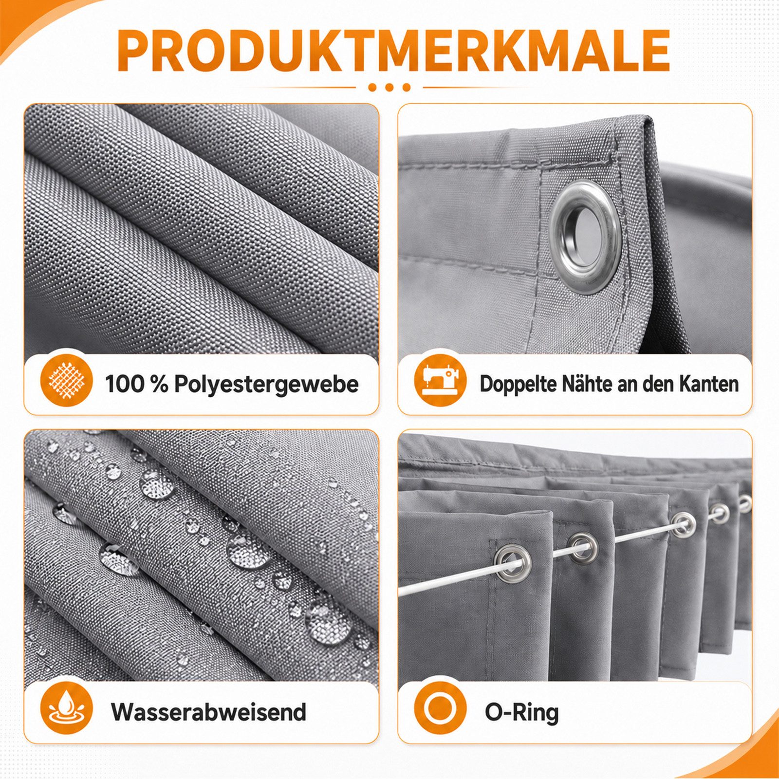 Lapamax Sonnensegel Wasserdichtes Sonnensegel mit UV-Schutz, einziehbar, Reißfest, Verstellbare Pergola-Markise für Terrasse, Garten & Balkon, Sand – Bild 4 von 5