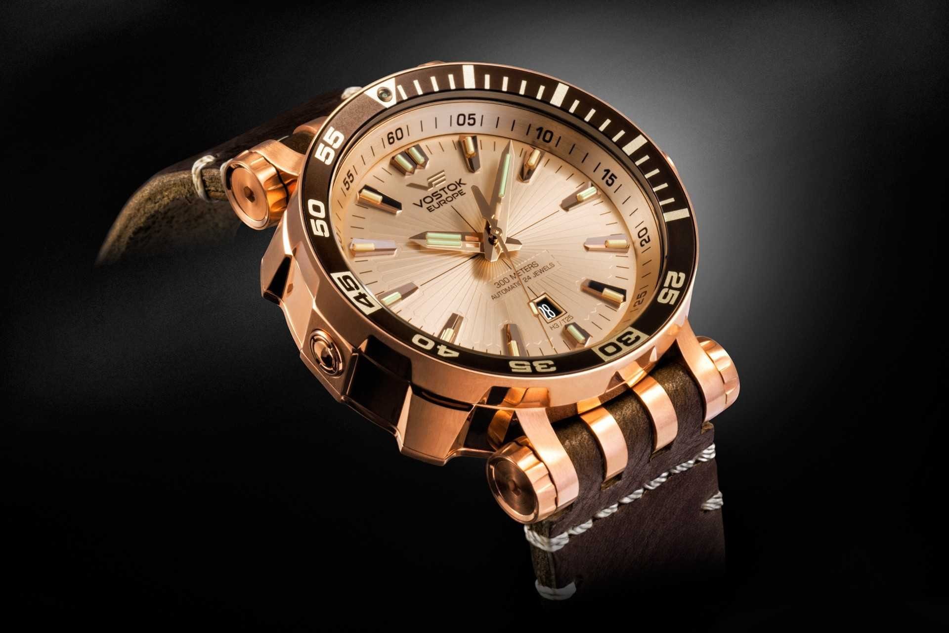 Vostok Europe Automatikuhr XXL Energia Rocket – 48 mm, Herrenuhr mit Lederb günstig online kaufen