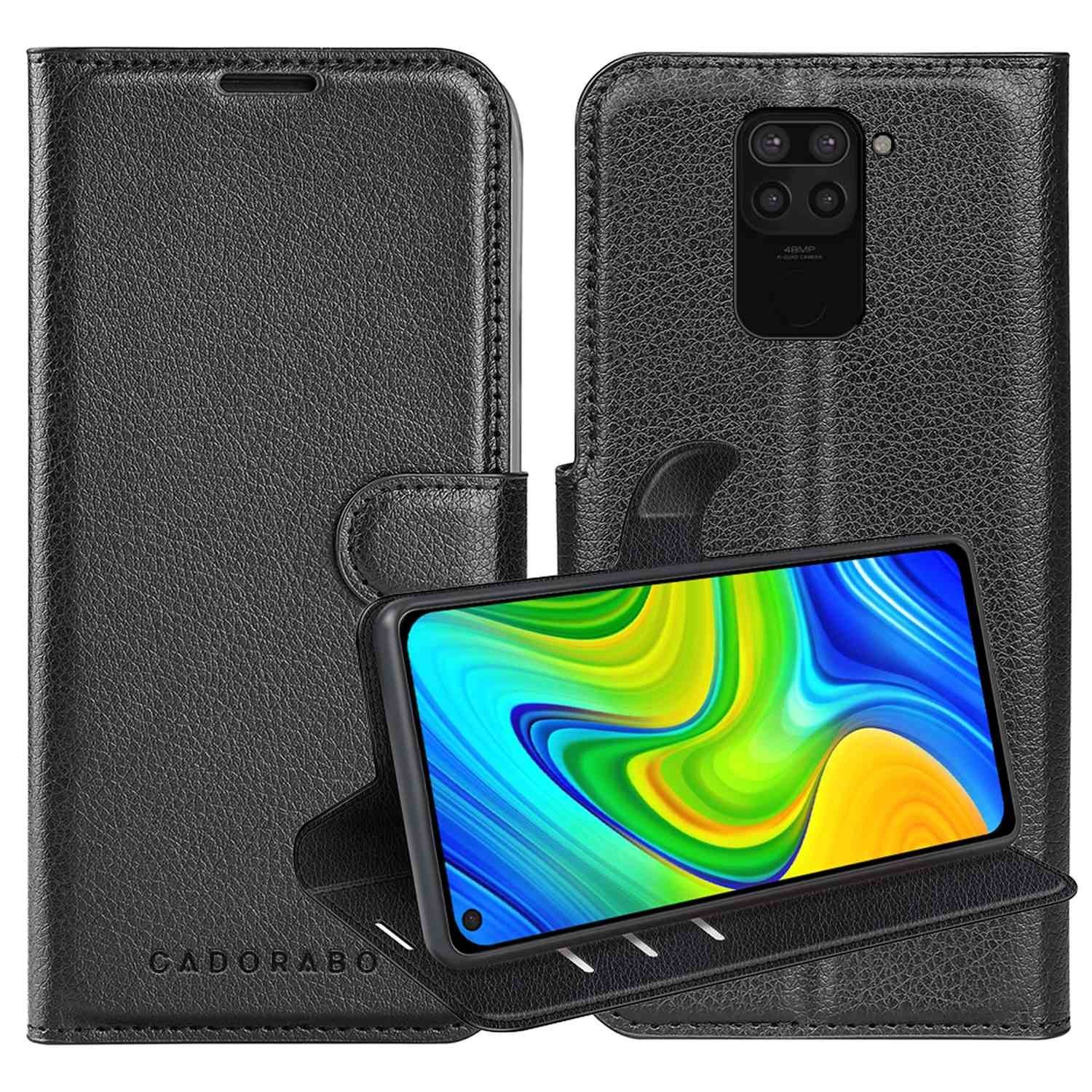 Cadorabo Handyhülle für Xiaomi RedMi NOTE 9 Hülle Xiaomi RedMi NOTE 9, Hülle Schutzhülle mit Standfunktion, Kartenfach und Magnetverschluss