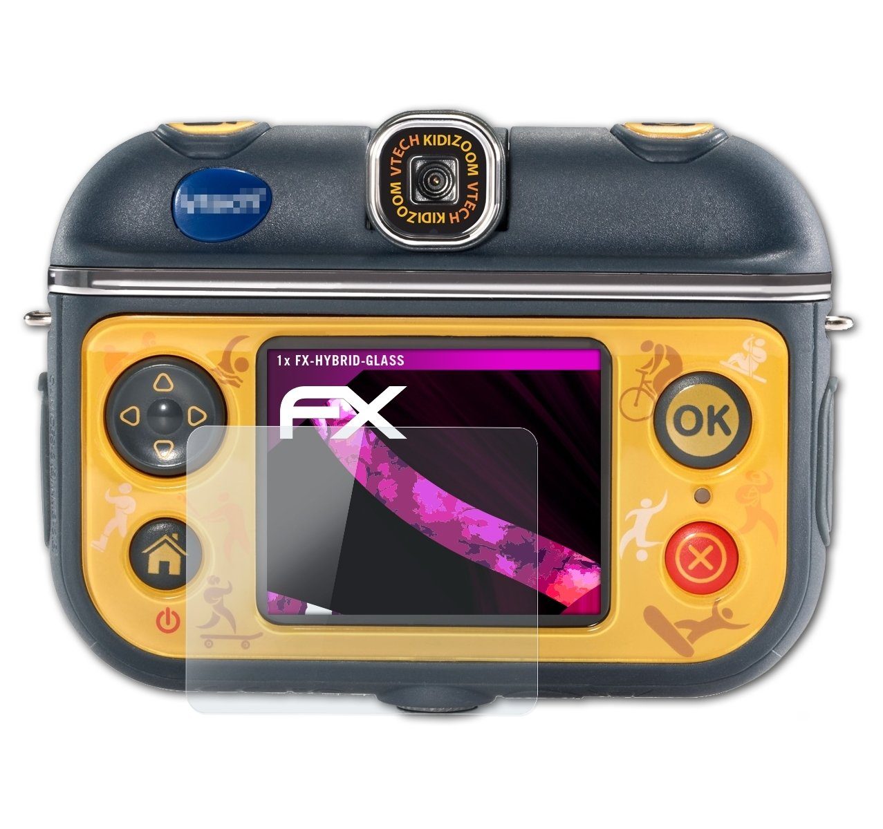 Schutzfolie Panzerglasfolie für VTech Kidizoom Action Cam 180