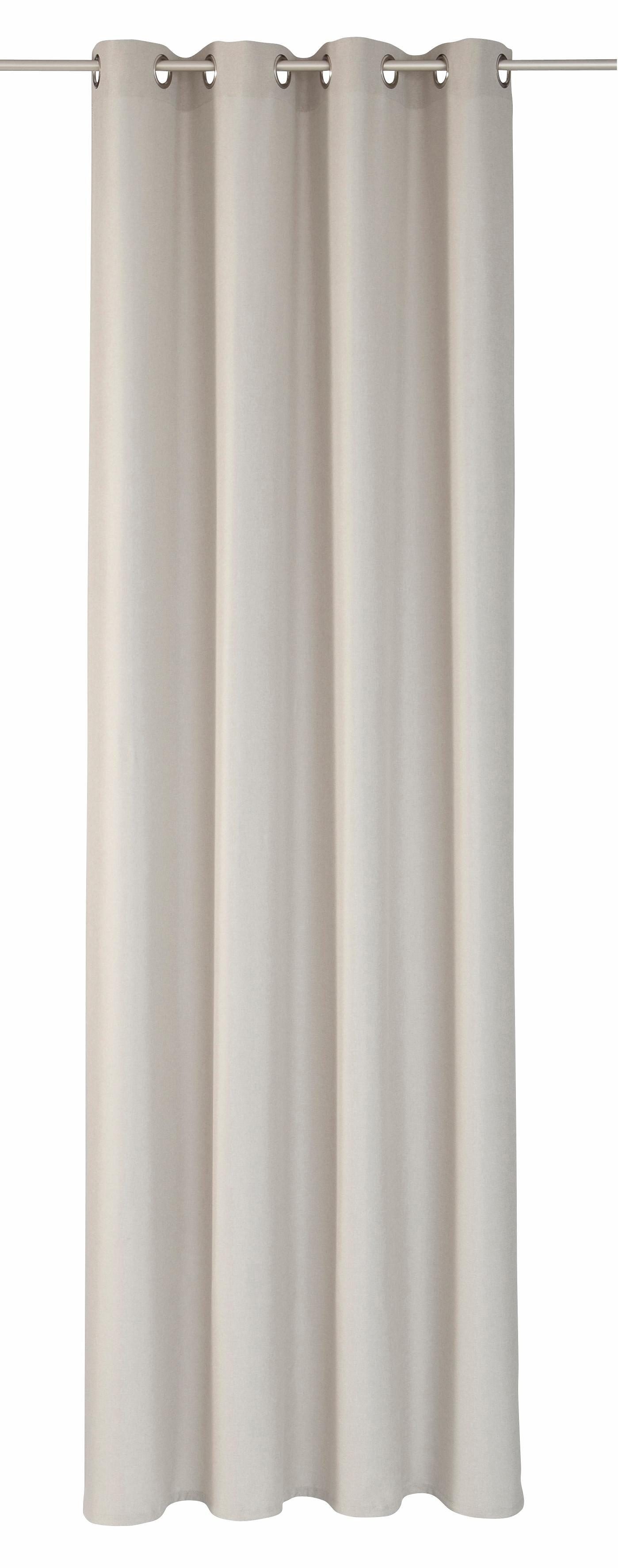 ELBERSDRUCKE Gardine Lino uni (1 St), Ösen, blickdicht