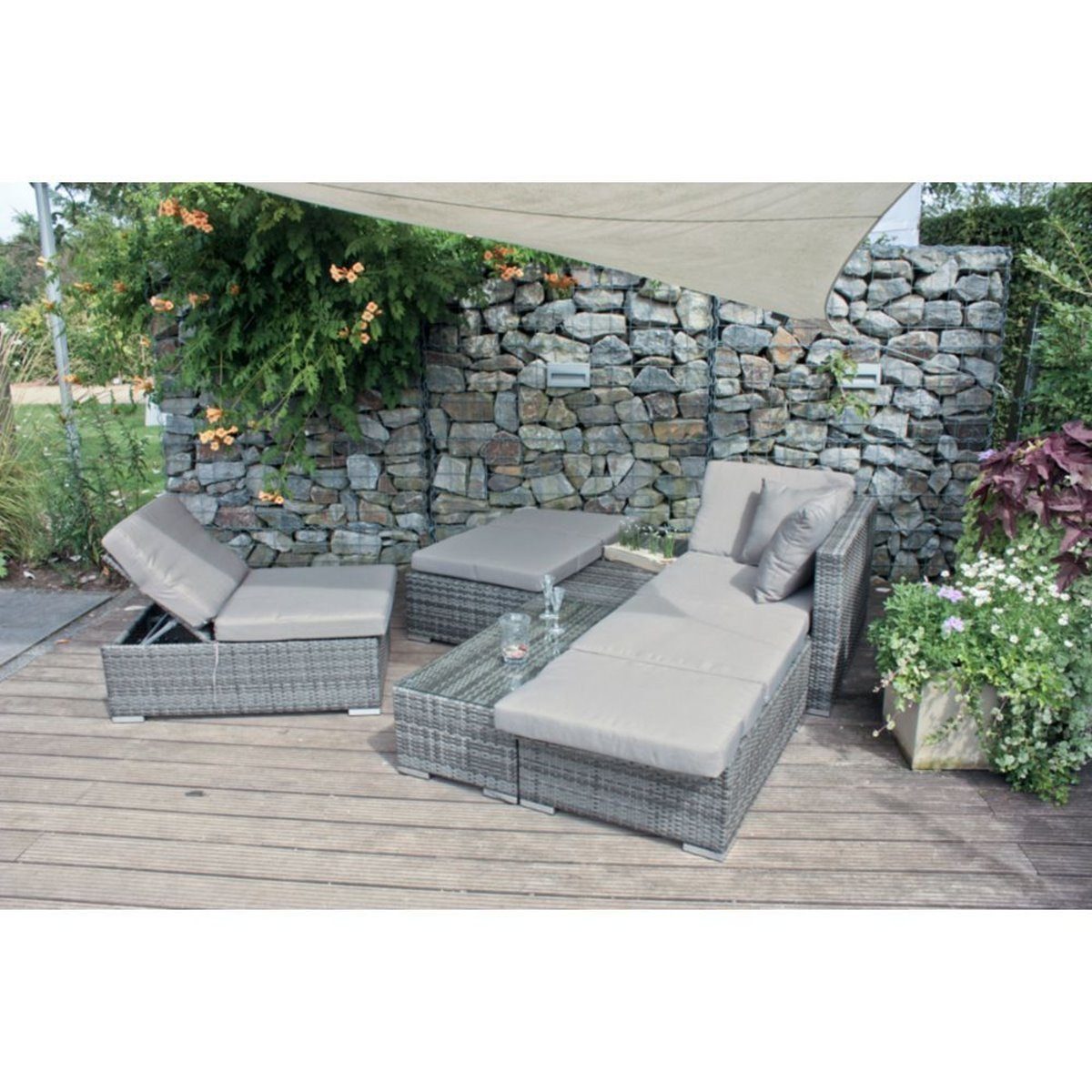 Garden Pleasure Gartenlounge-Set Alcudia, (Set), Pleasure Garden Marke