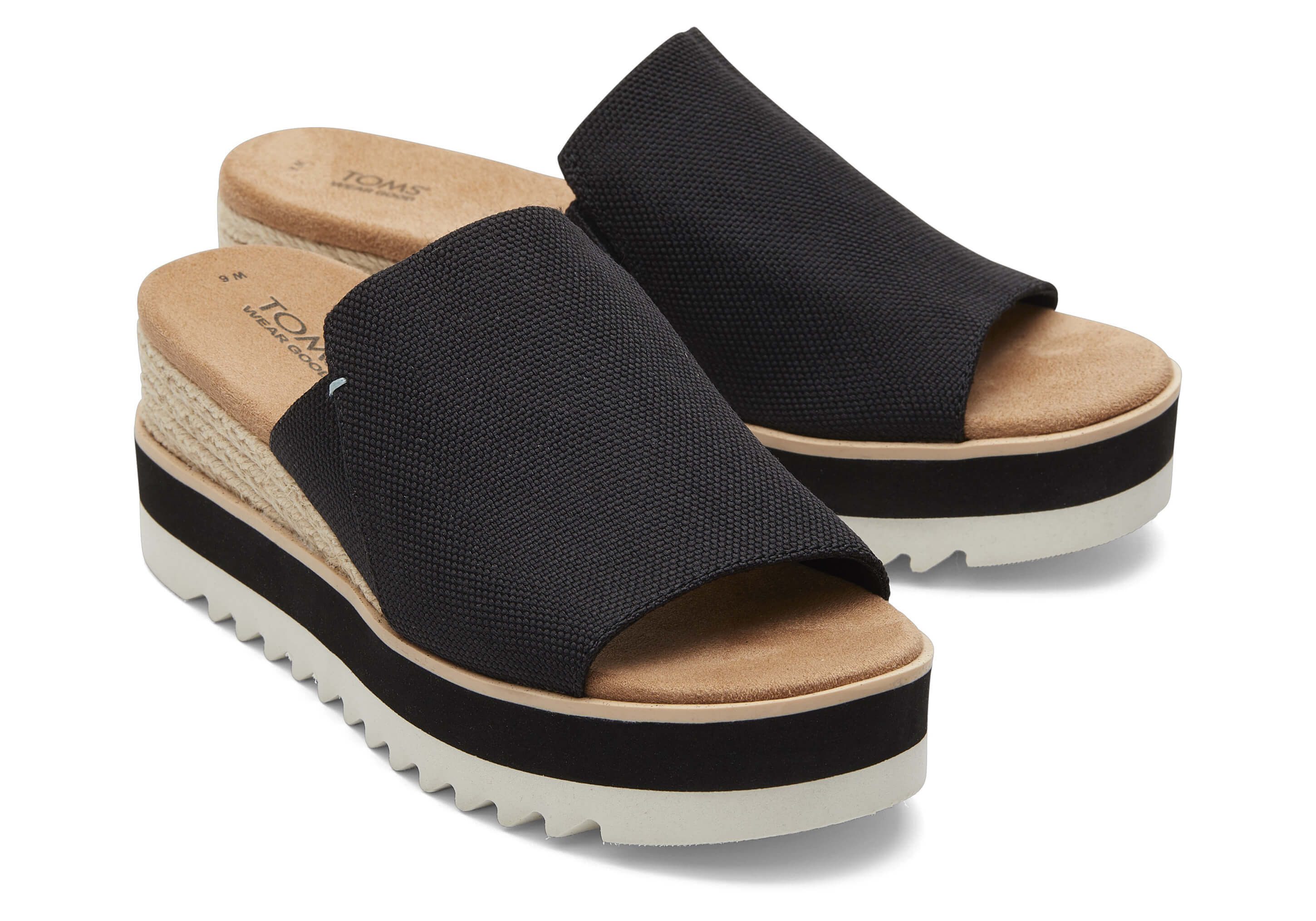 TOMS Diana Mule Natural Sandal Plateausandale
