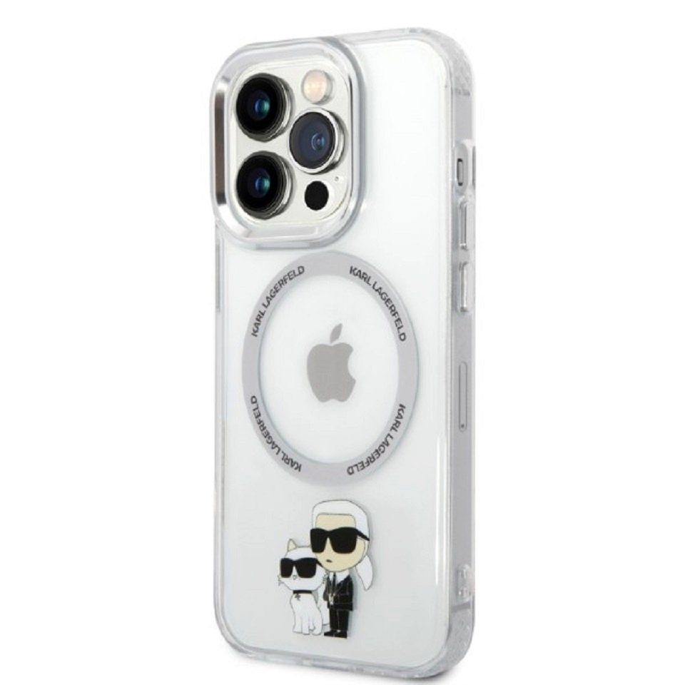 KARL LAGERFELD Handyhülle Case iPhone 14 Pro Max MagSafe kompatibel 6,7 Zoll, Kantenschutz