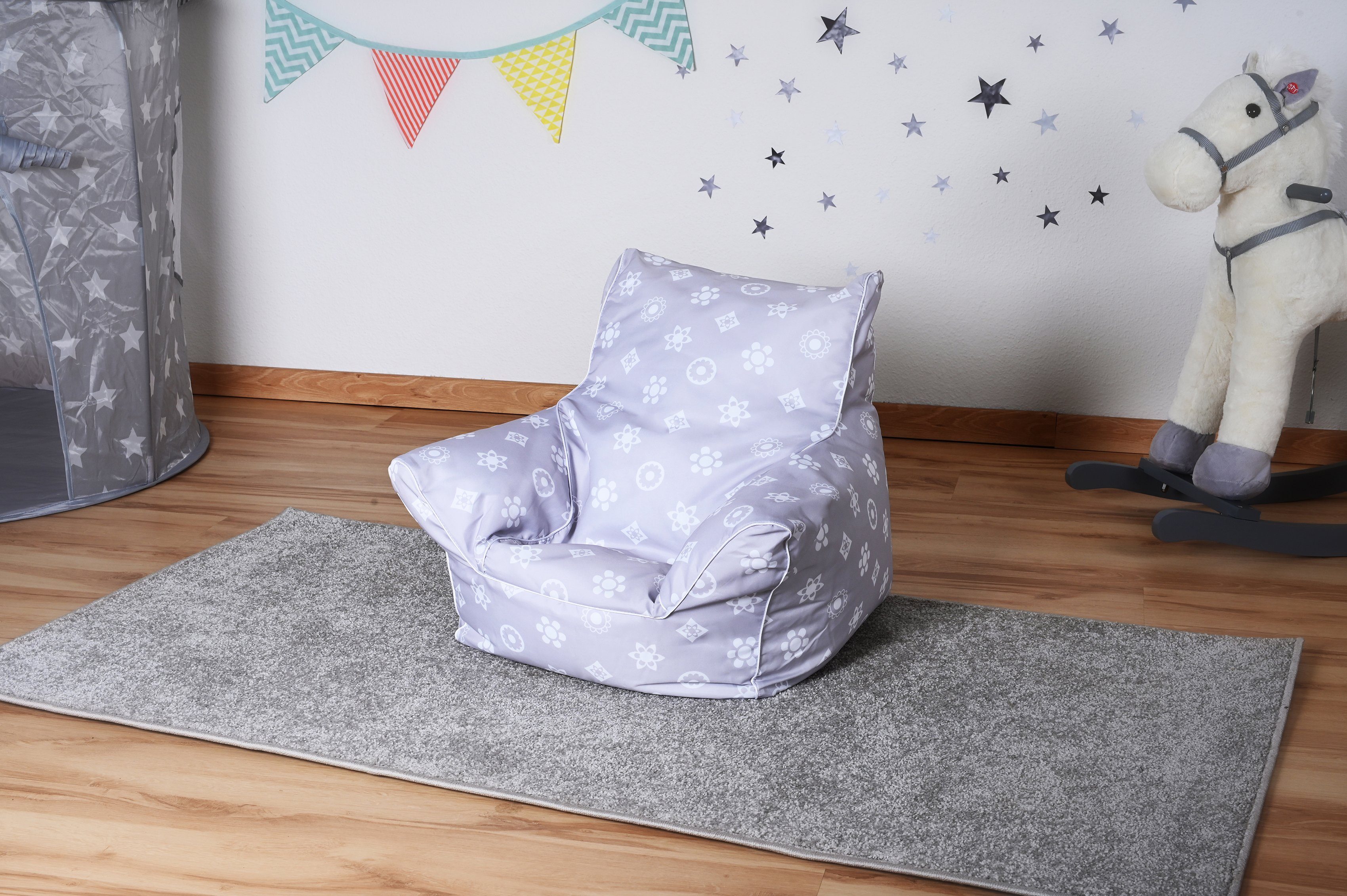 Knorrtoys® Sitzsack Made in Grey, Royal für Kinder; Europe