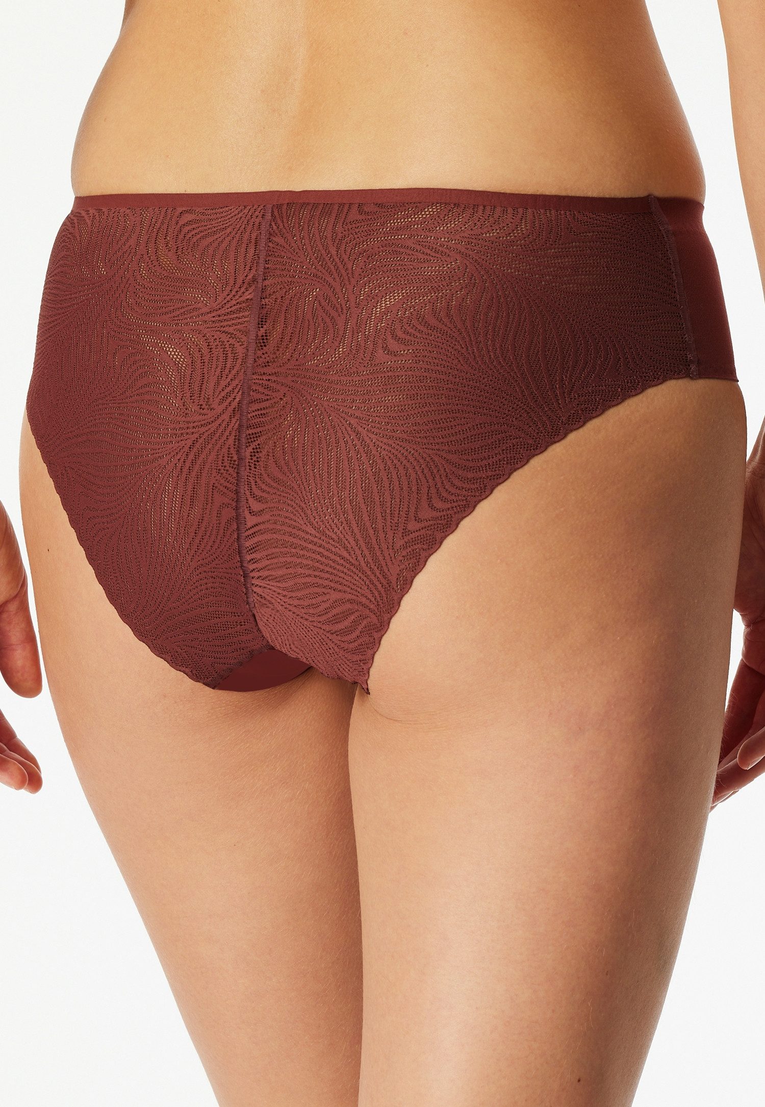 Schiesser Taillenslip Invisible Soft Lace (0) Single Jersey, Lasercut-Abschlüsse, Spitzeneinsatz hinten – Bild 3 von 5