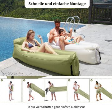 Naturehike Luftsessel Wasserdicht Air Lounger mit Portable Paket, Aufblasbares Sofa Air Bett für Reisen, Camping, Pool, Beach Parties