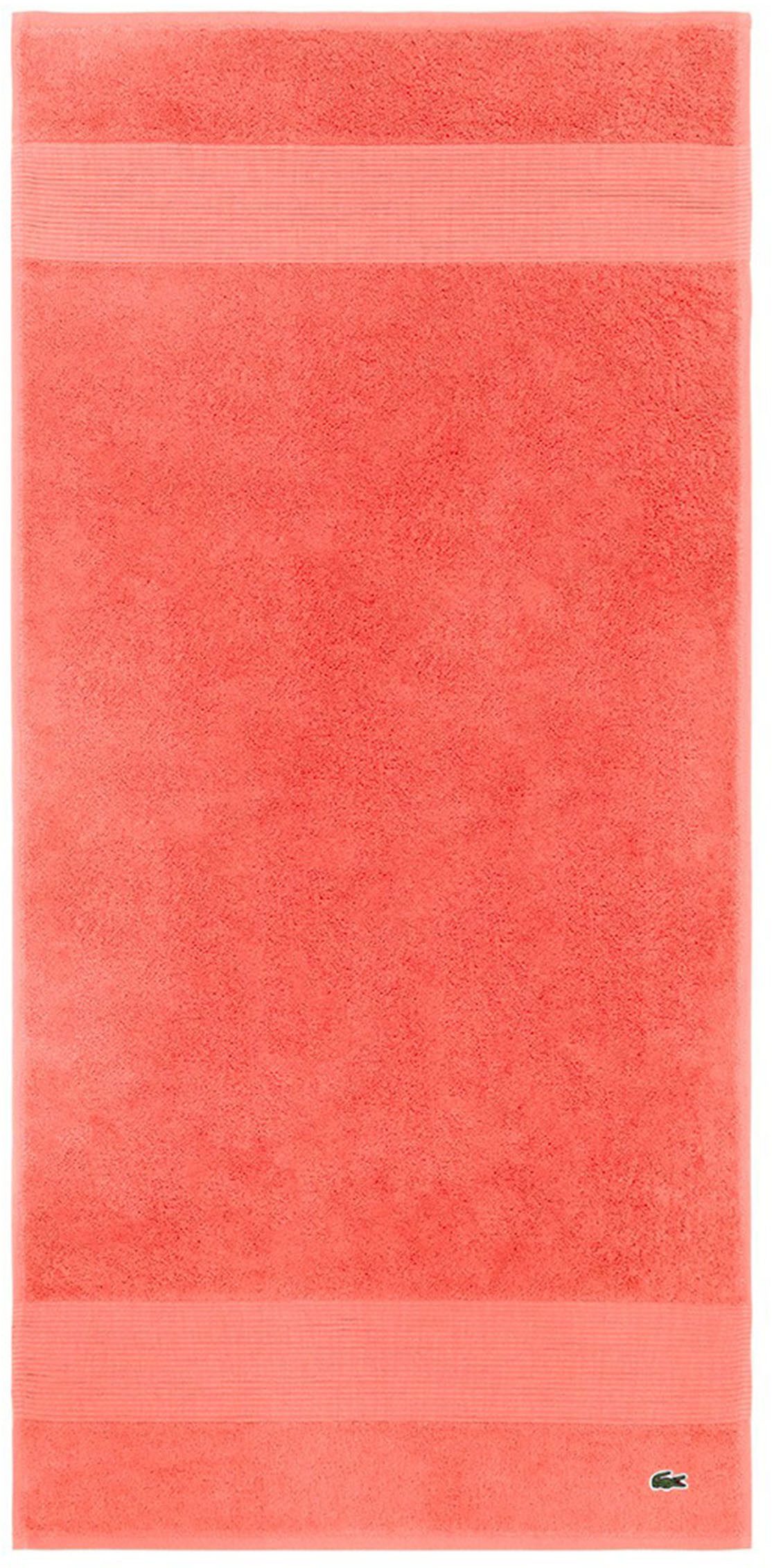 Lacoste Handtuch LLECROCO, Frottier (1-St), mit Label-Applikationen