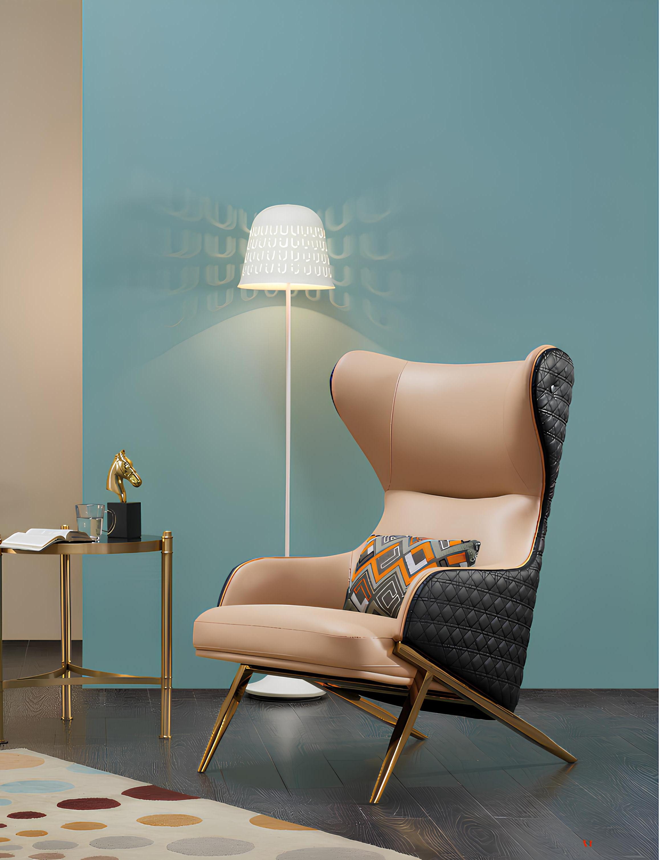 Xlmoebel Loungesessel Club Lounge Ohrensessel Designer Möbel Sofa Stuhl Polsterstühle (Sessel), Hergestellt in Europa