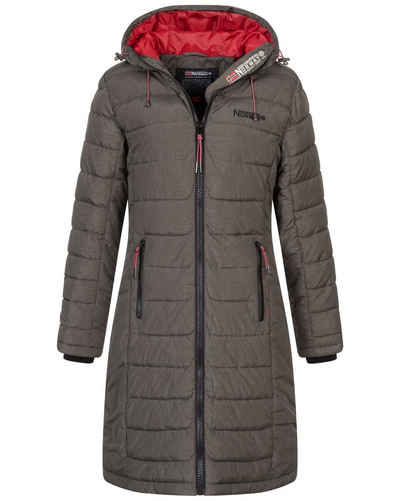 Geographical Norway Steppmantel Damen Winter Jacke Stepp Mantel Lange Steppjacke Wintermantel parka