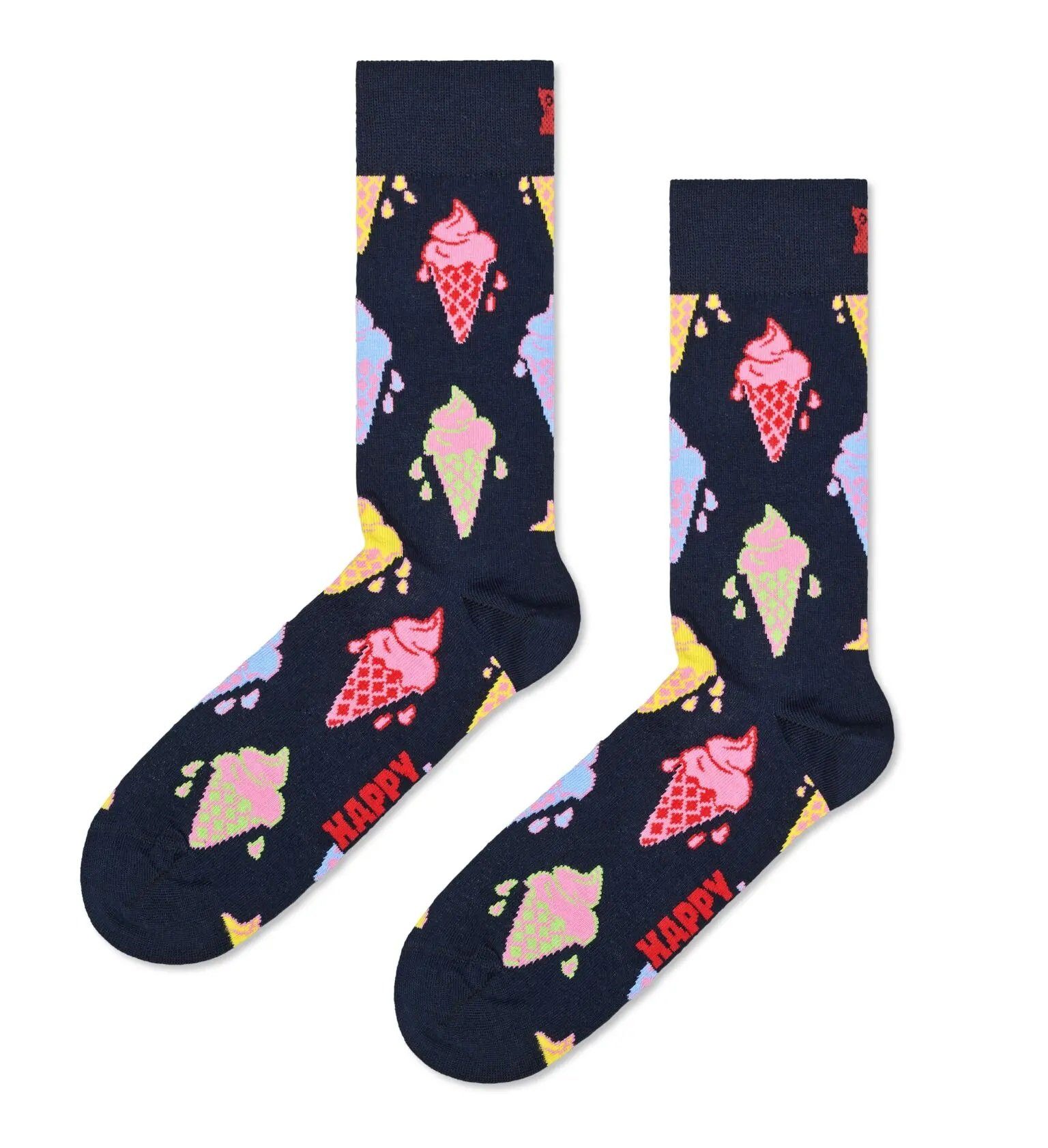 Happy Socks Socken Tagessocke Crew Ice günstig online kaufen