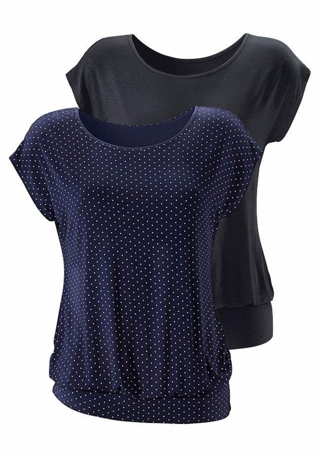 Longshirt mit breitem Bund