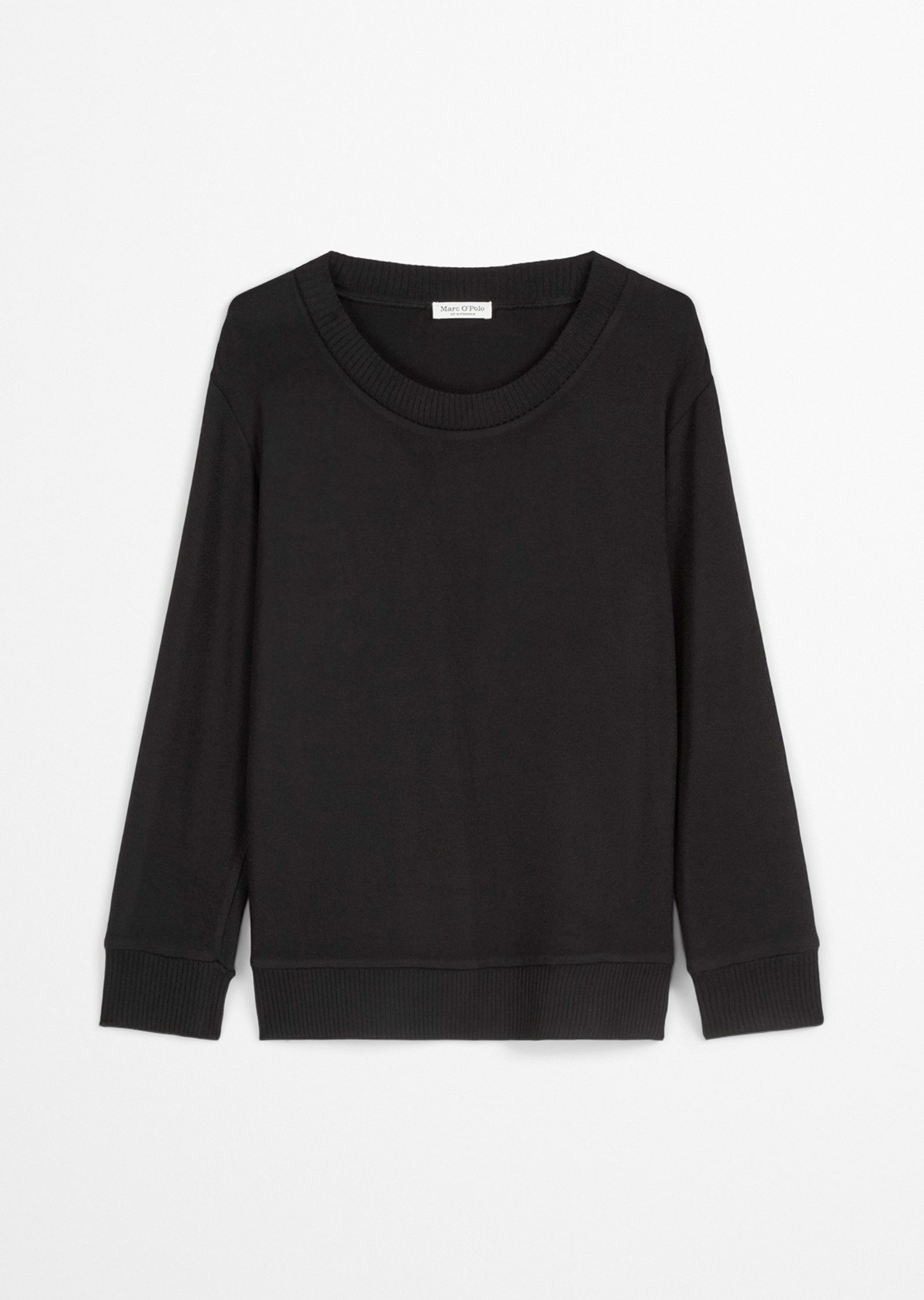 Marc O'Polo Langarmshirt weiter Rundhalsausschnitt, weich, leicht, lange Är günstig online kaufen