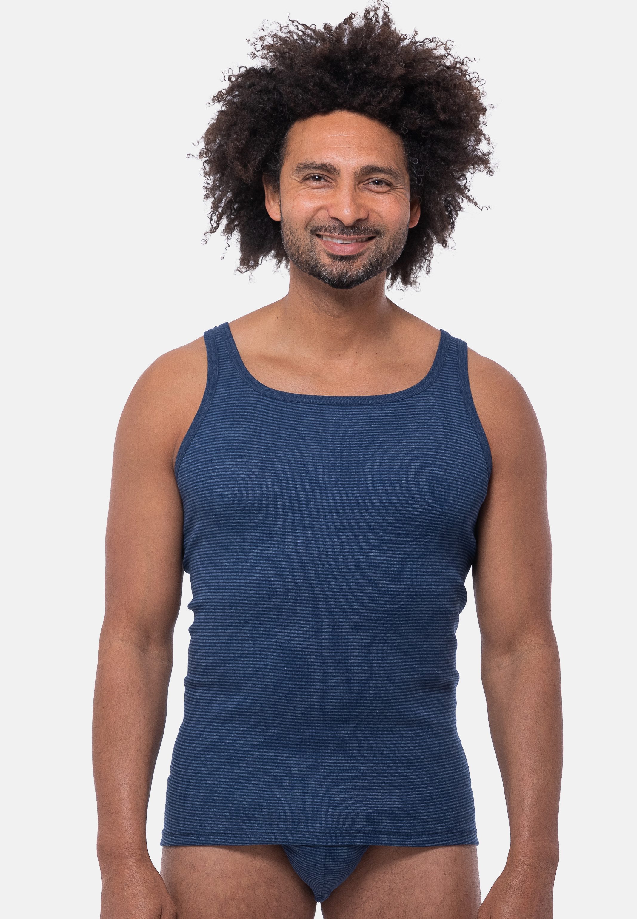 Ammann Unterhemd 3er Pack Jeans Feinripp günstig online kaufen
