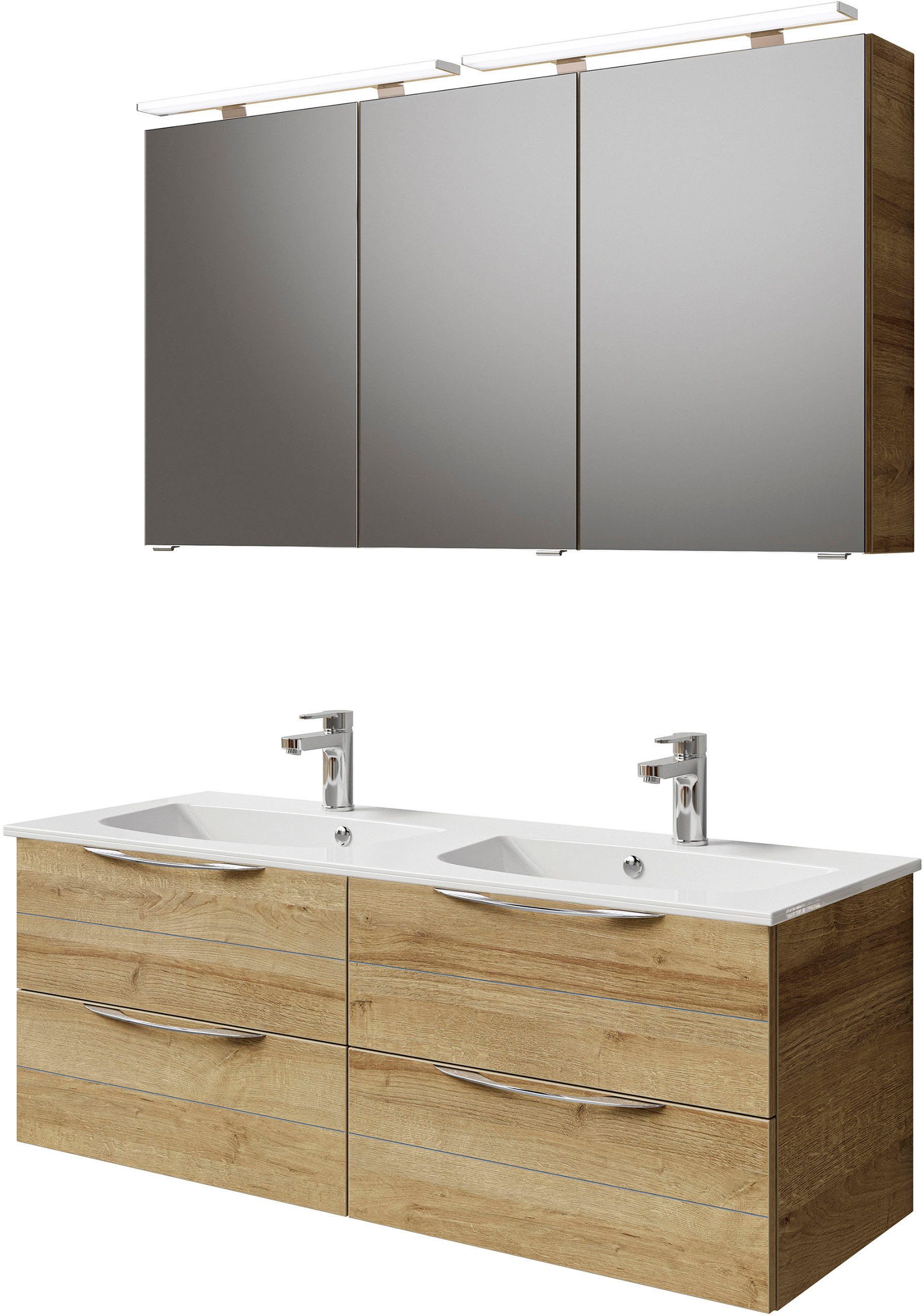 Saphir Badmöbel-Set Serie 6025 2-teilig Mineralmarmor-Waschtisch günstig online kaufen