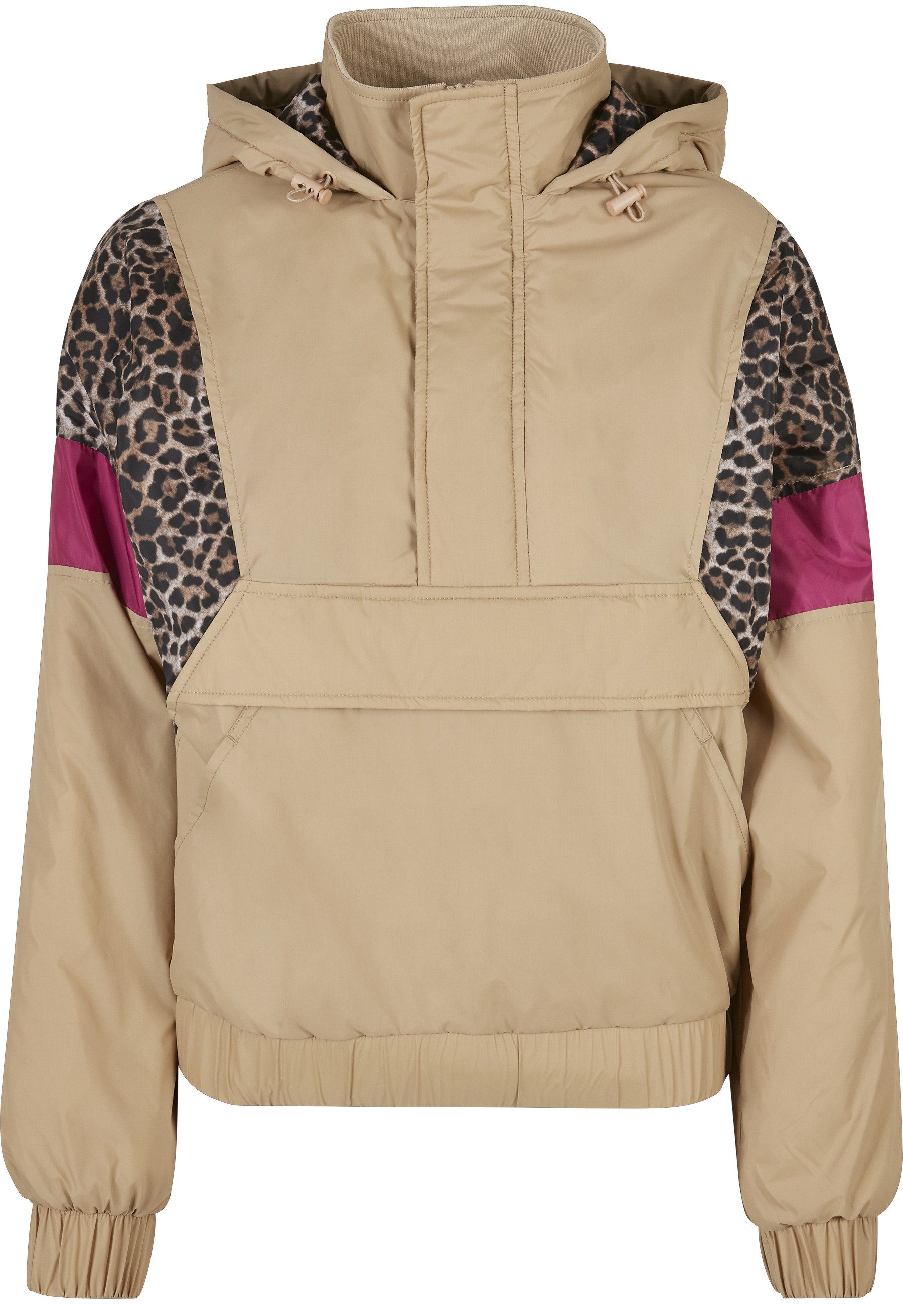 Allwetterjacke Urban Classics Damen Ladies AOP Mixed Pull Over Jacket