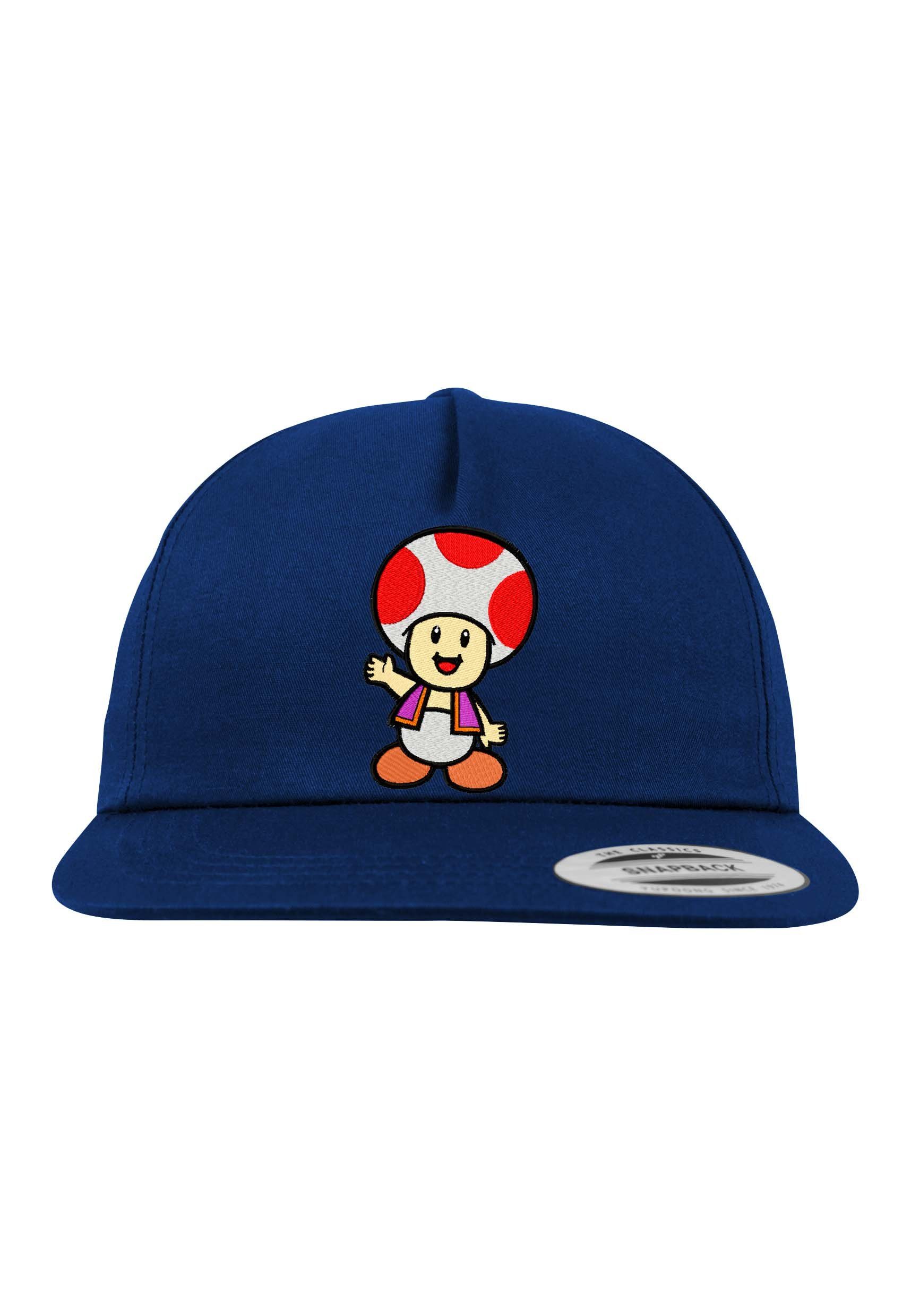 Youth Designz Baseball Cap Toad Unisex Snapback Cap mit modischer Logo Stickerei Navyblau