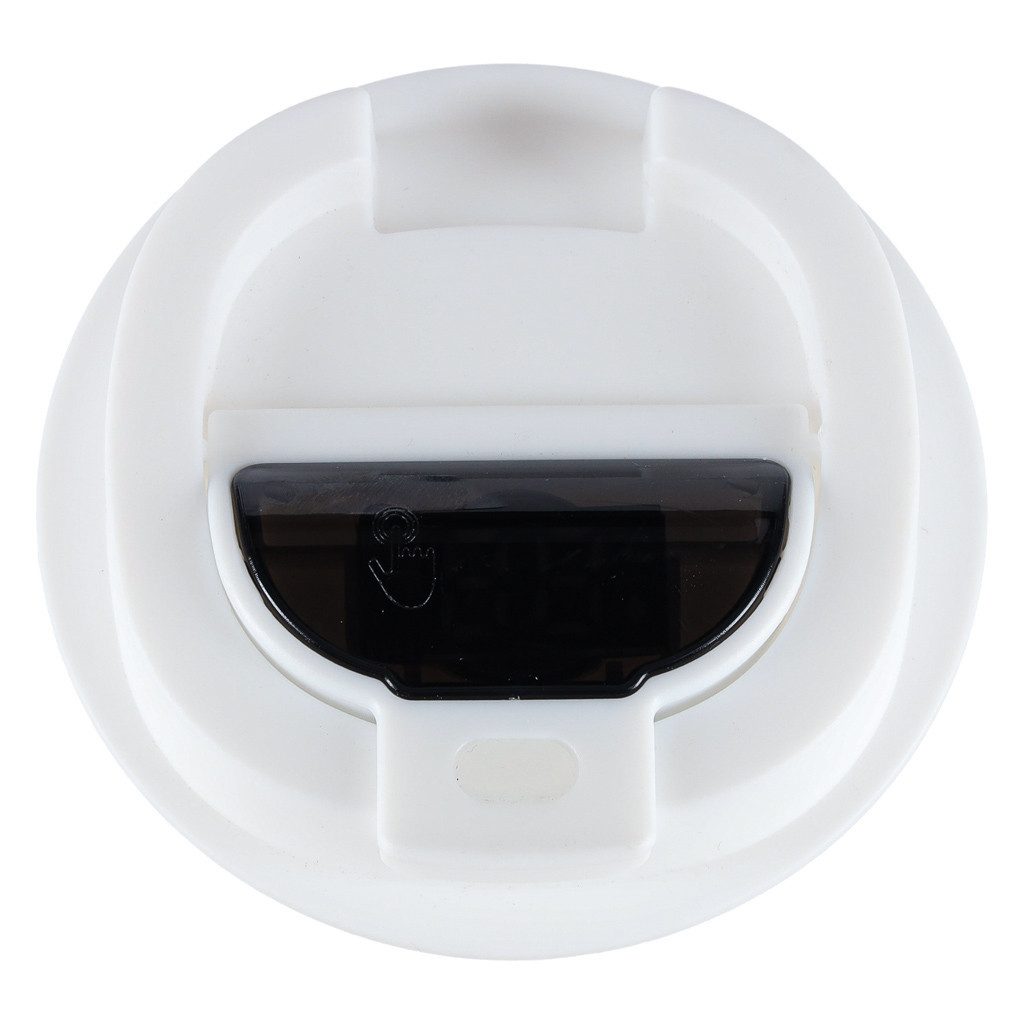 Ikonka Thermobecher Smart Thermobecher mit LED-Temperaturanzeige 500 ml – Schwarz / Weiß, LED-Temperaturanzeige im Deckel Doppelwandige Vakuumisolierung