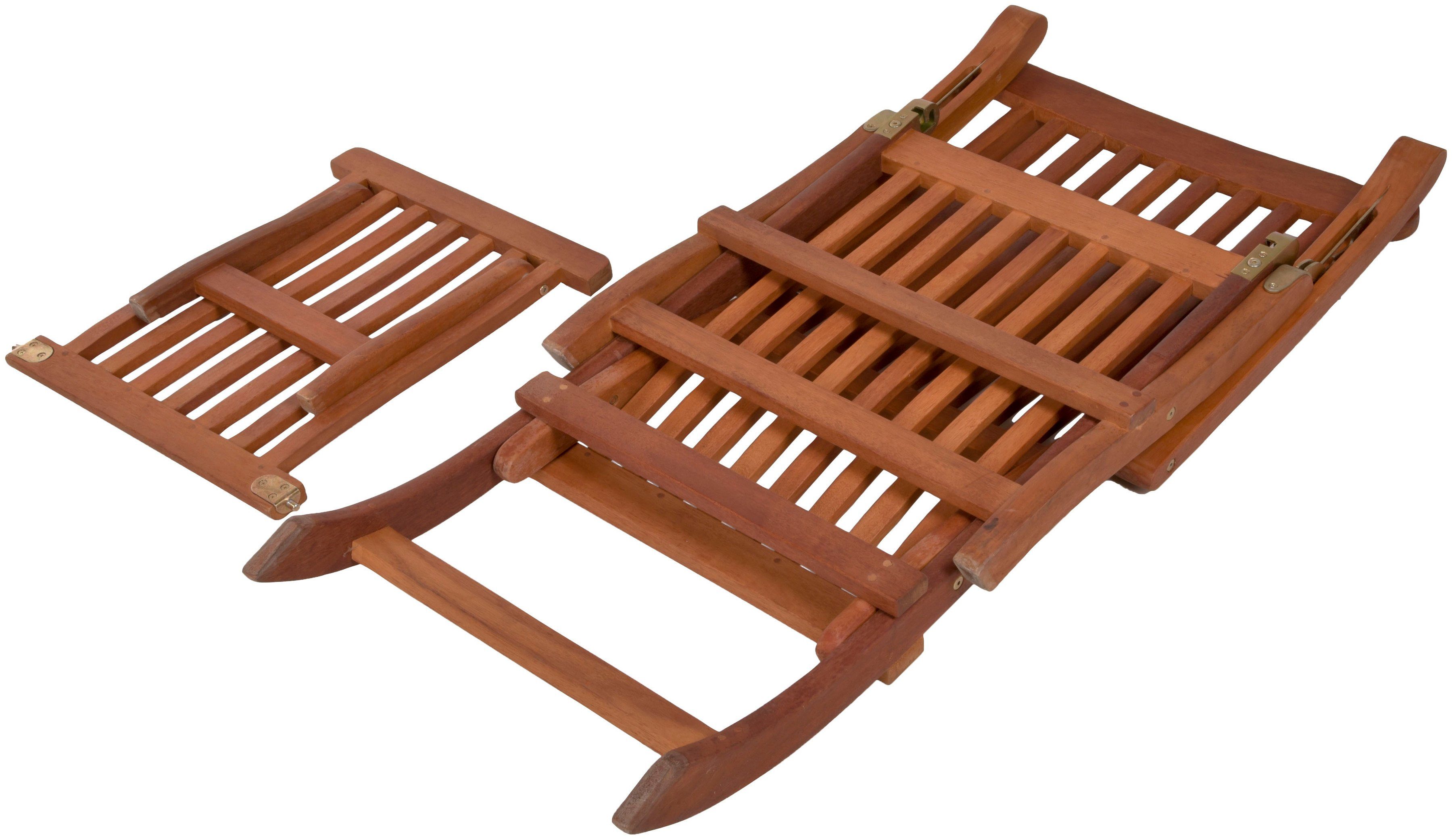 Garden Pleasure Gartensessel Phoenix (1-St), Eukalyptusholz, verstellbar