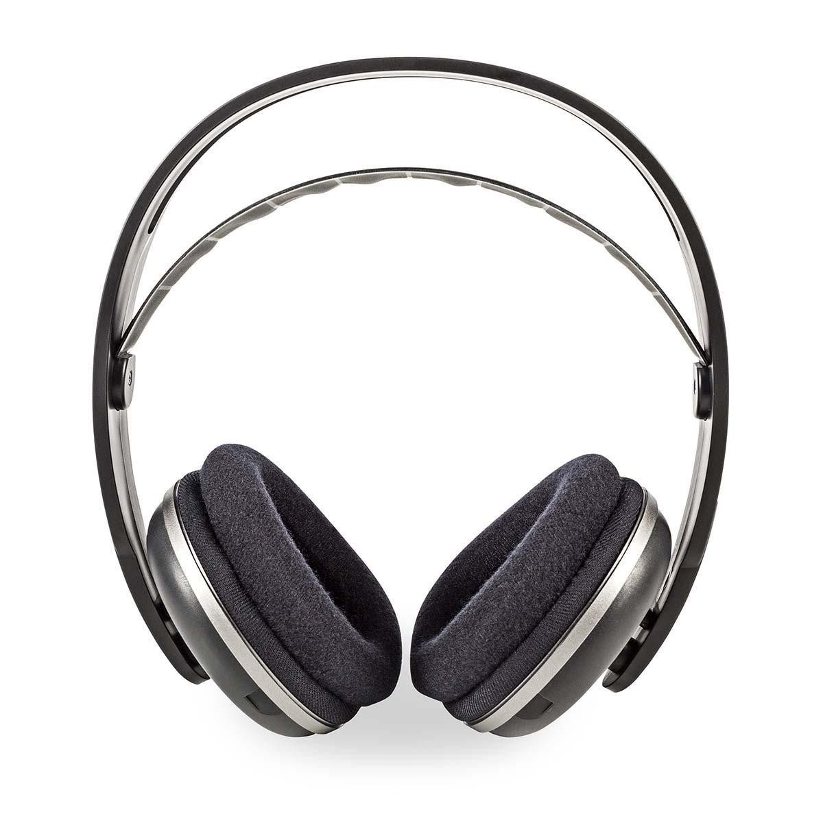 Nedis HPRF210BK Over-Ear-Kopfhörer (einsatz, funktion, nedis funkkopfhörer tv, Alexa, Bixby, Google Assistant, arbeitet mit Alexa, arbeitet mit Google Assistant, RF, Frequenz 868 Mhz, einsatz, funktion, nedis funkkopfhörer tv)