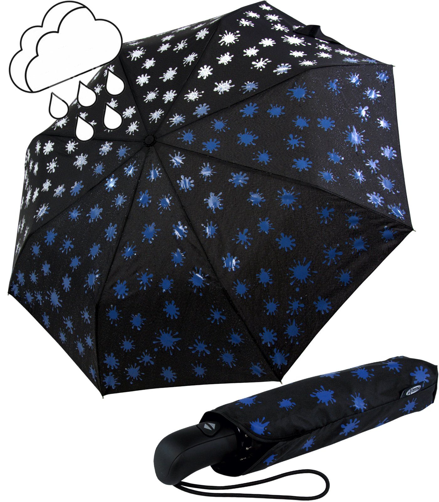 IX-brella First Class XL Parapluie Automatique Fibre De Verre 110 Cm - Modèle Canne Arc-en-Ciel