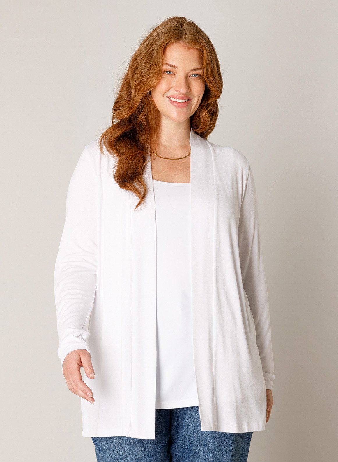 Base Level Curvy Strickjacke Große Größen