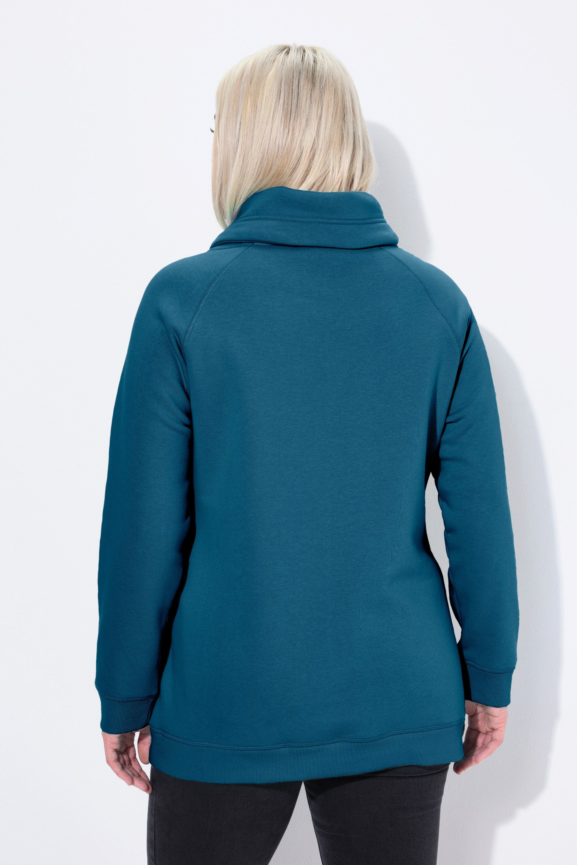 Ulla Popken Sweatshirt Sweatshirt weiter Stehkragen Taschen – Bild 3 von 4