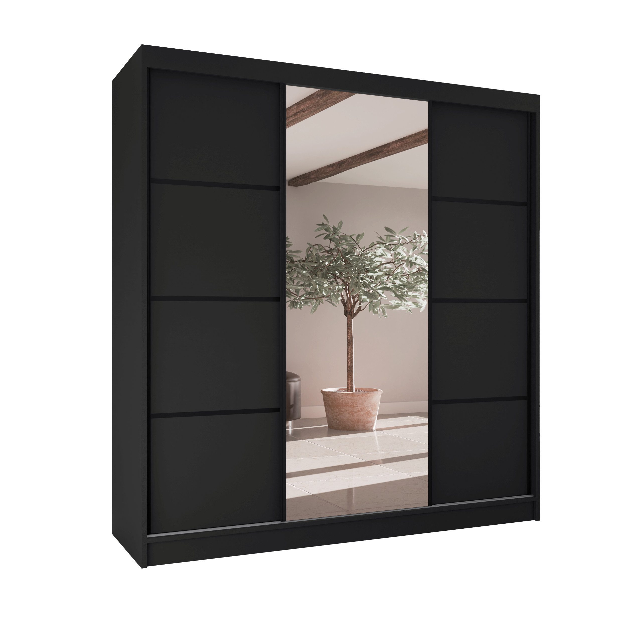Beautysofa Kleiderschrank VILO II Breite:200cm, mit günstig online kaufen