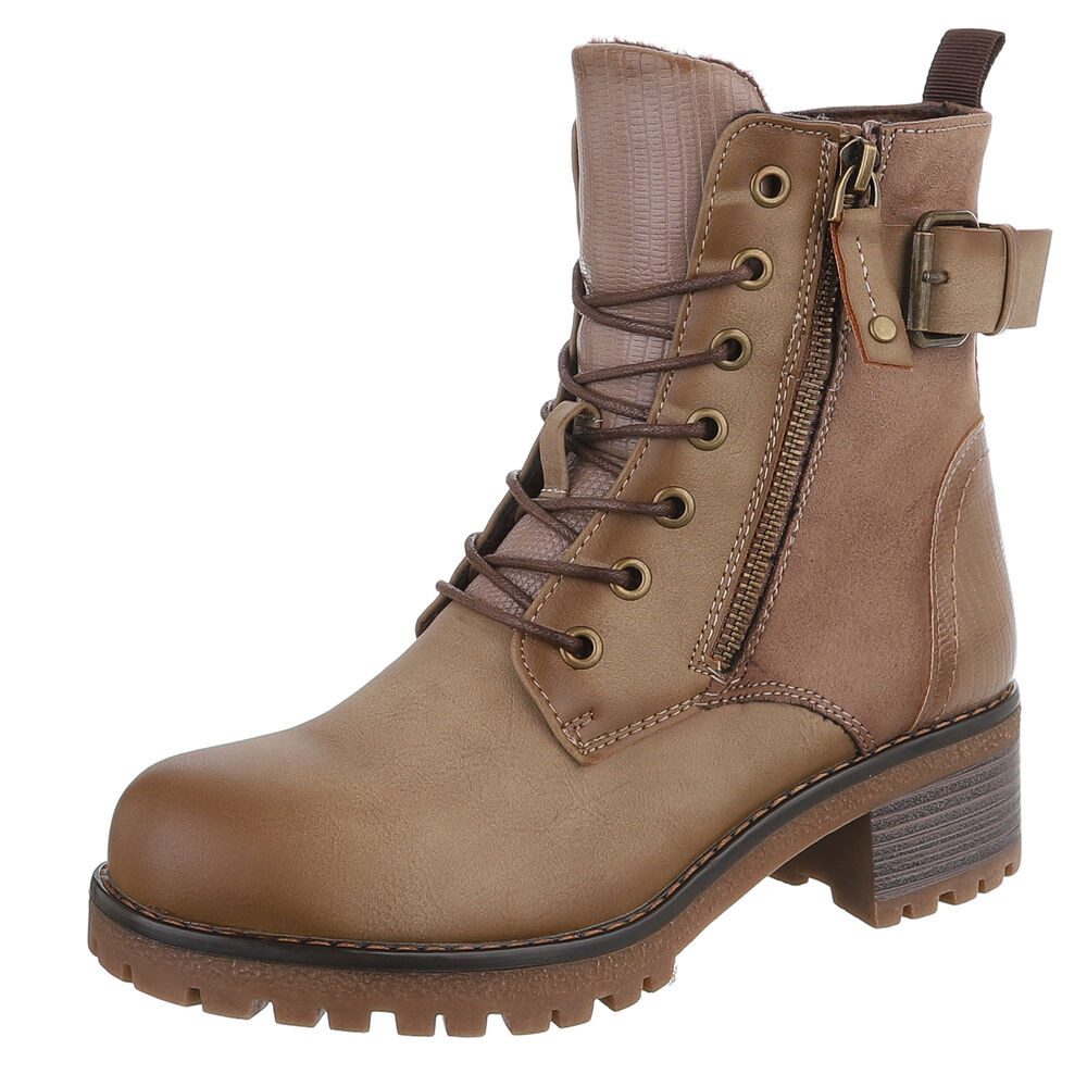 Ital-Design Damen Stiefel mit Reißverschluss und günstig online kaufen